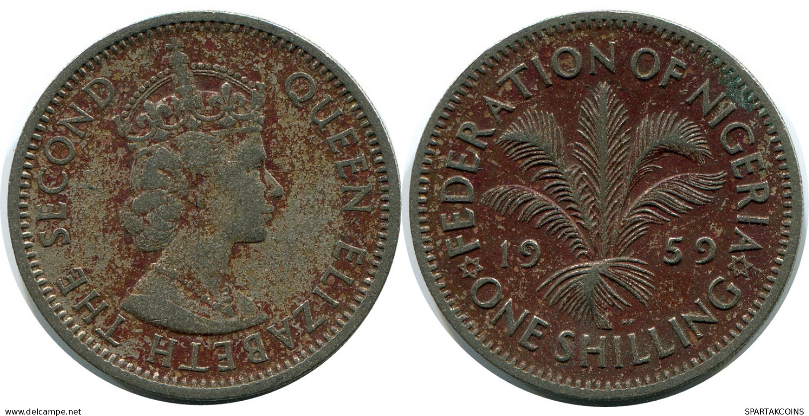 1 SHILLING 1959 NIGERIA Moneda #AP915.E - Nigeria