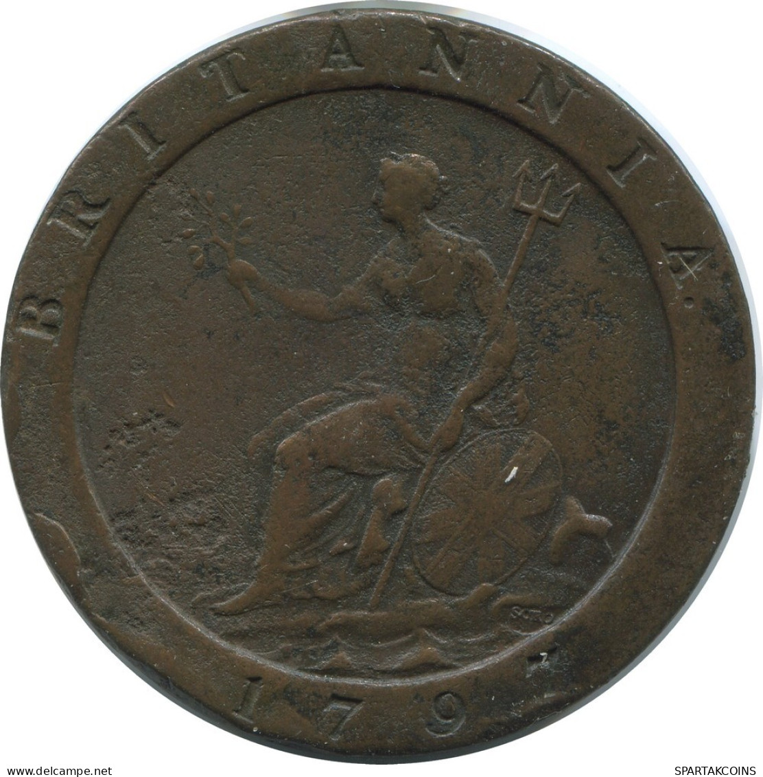 2 PENCE 1797 UK GBAN BRETAÑA GREAT BRITAIN Moneda #AE795.16.E - D. 2 Pence
