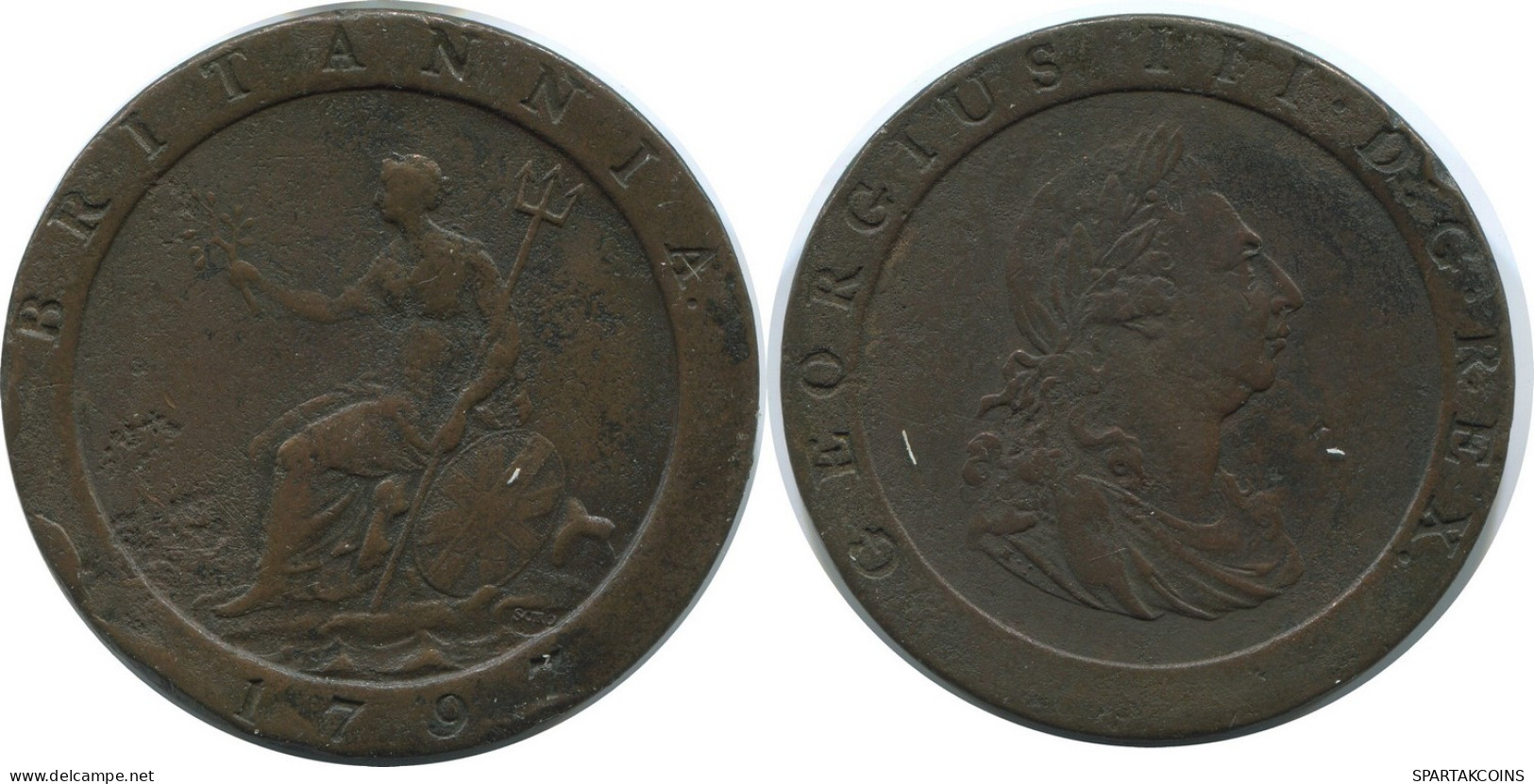 2 PENCE 1797 UK GBAN BRETAÑA GREAT BRITAIN Moneda #AE795.16.E - D. 2 Pence