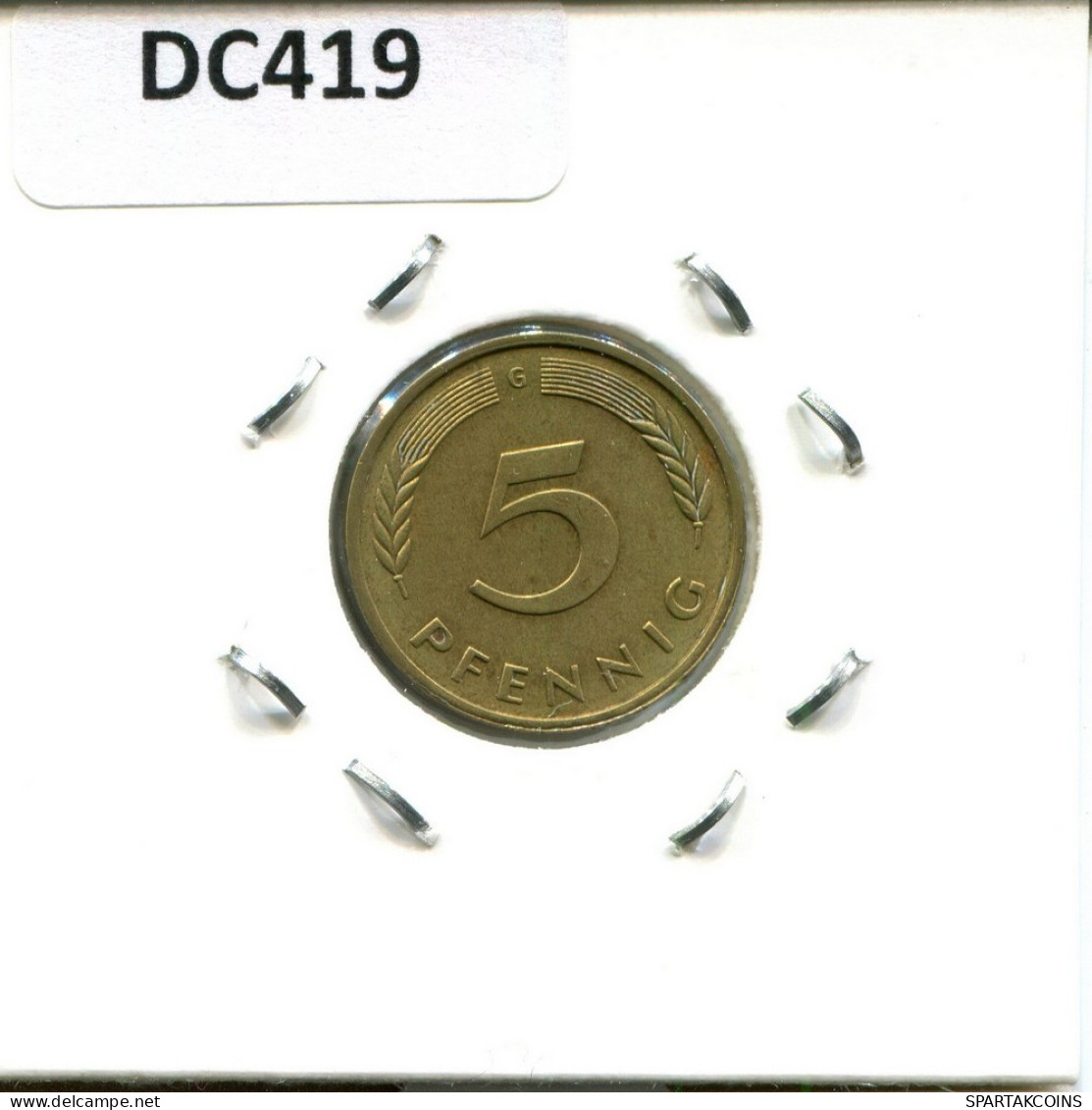 5 PFENNIG 1980 G BRD ALEMANIA Moneda GERMANY #DC419.E - 5 Pfennig