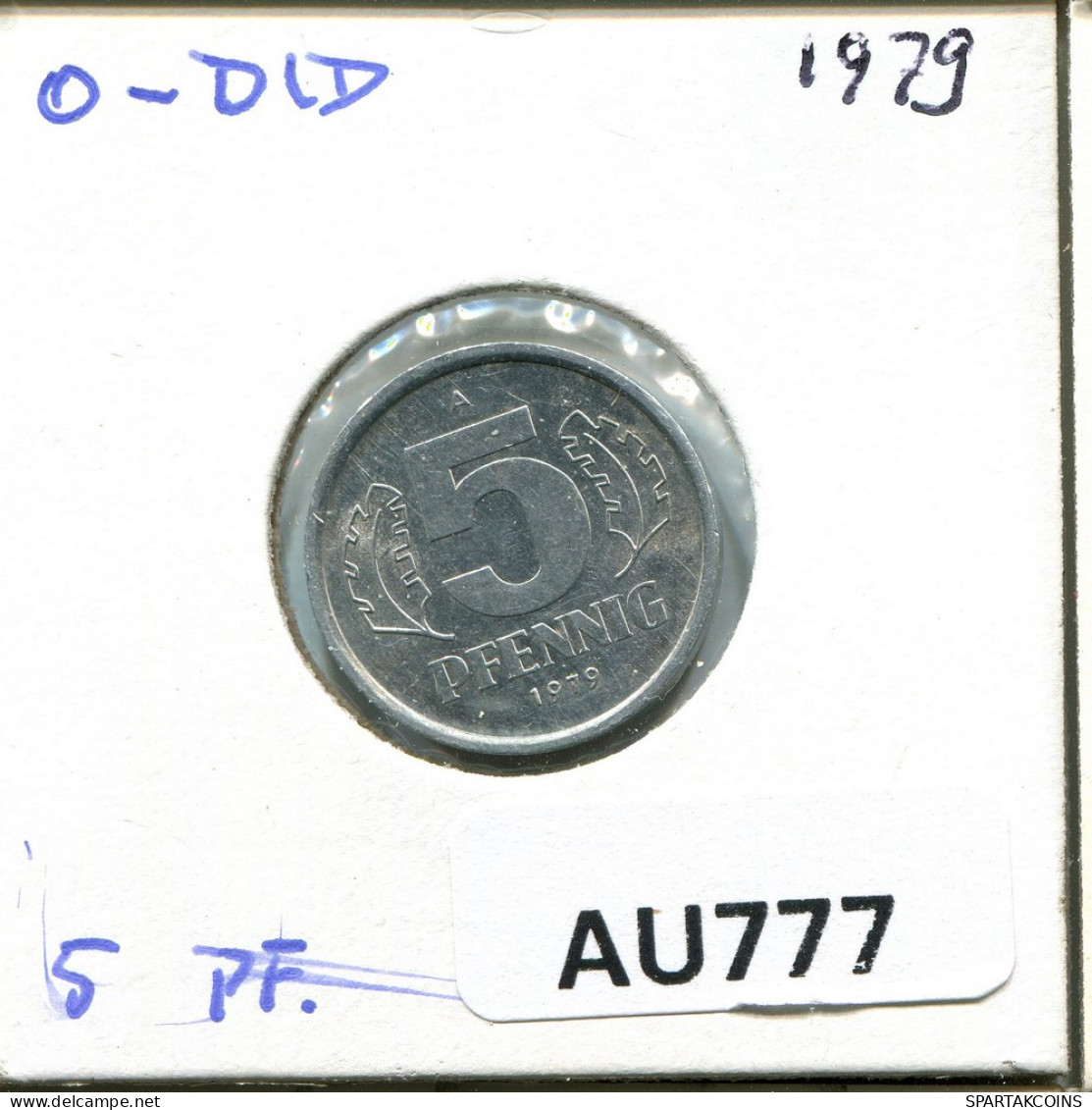 5 PFENNIG 1979 A DDR EAST ALEMANIA Moneda GERMANY #AU777.E - 5 Pfennig