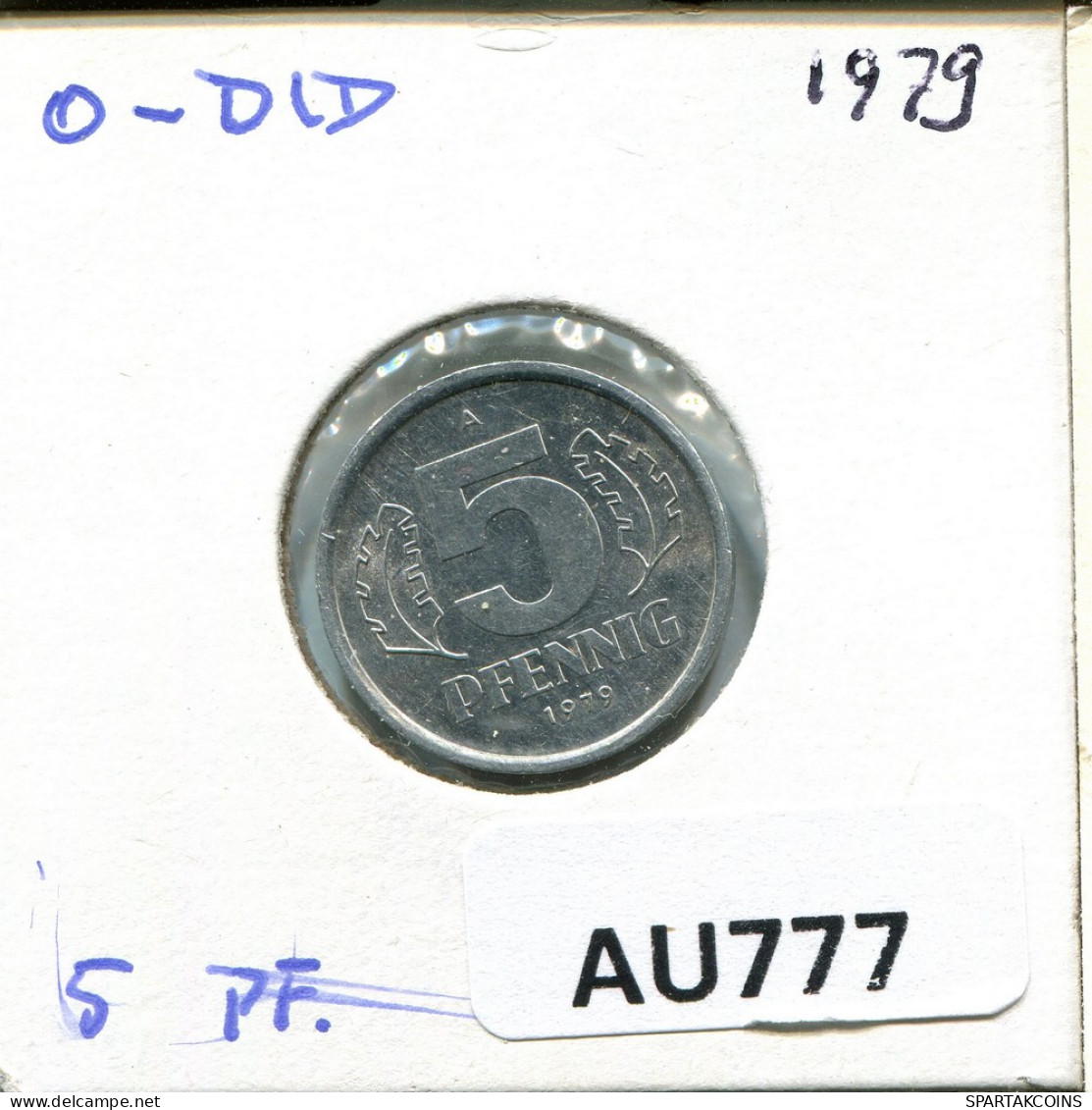 5 PFENNIG 1979 A DDR EAST ALEMANIA Moneda GERMANY #AU777.E - 5 Pfennig