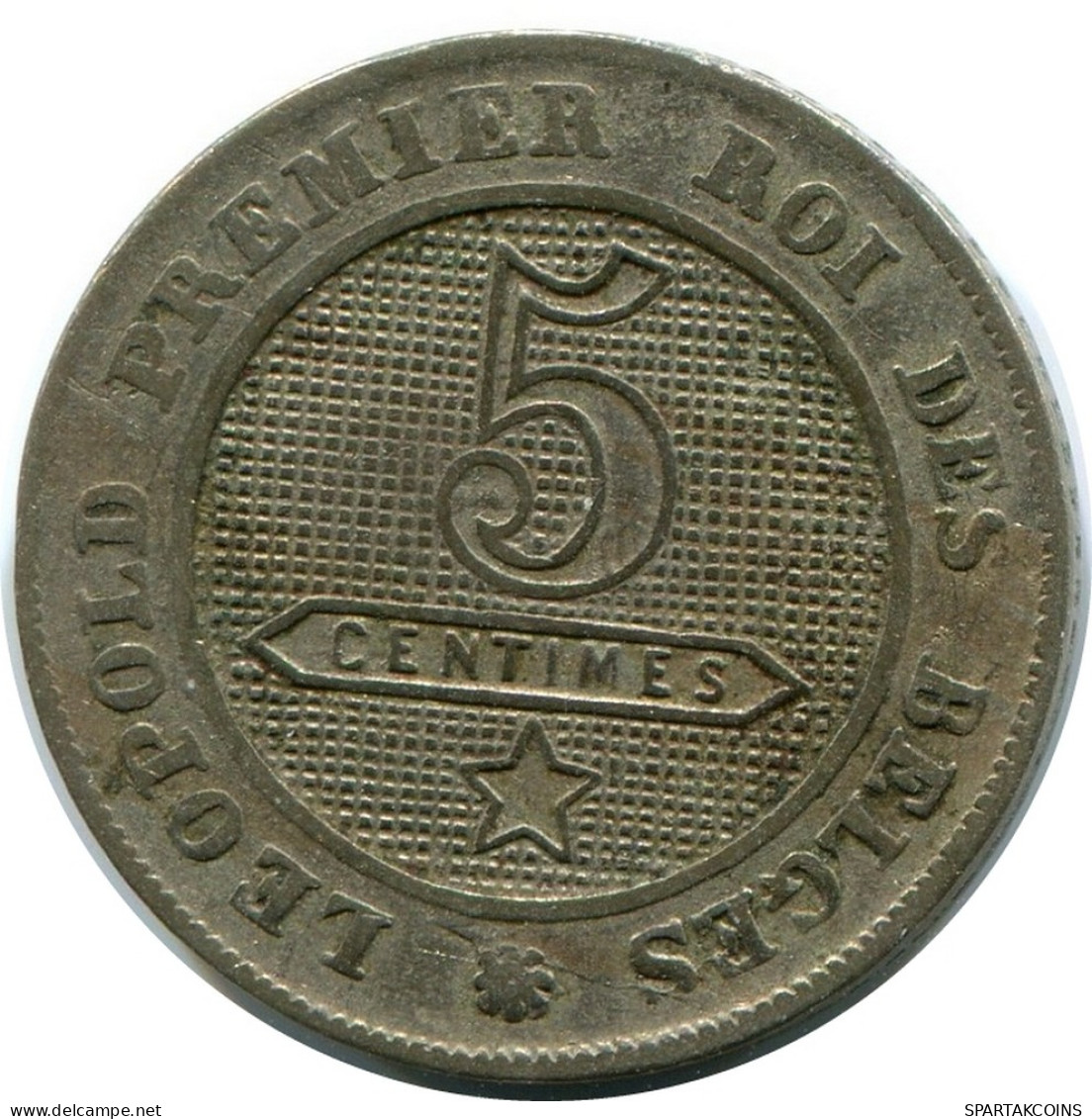 5 CENTIMES 1862 BÉLGICA BELGIUM Moneda #AX362.E - 5 Cent