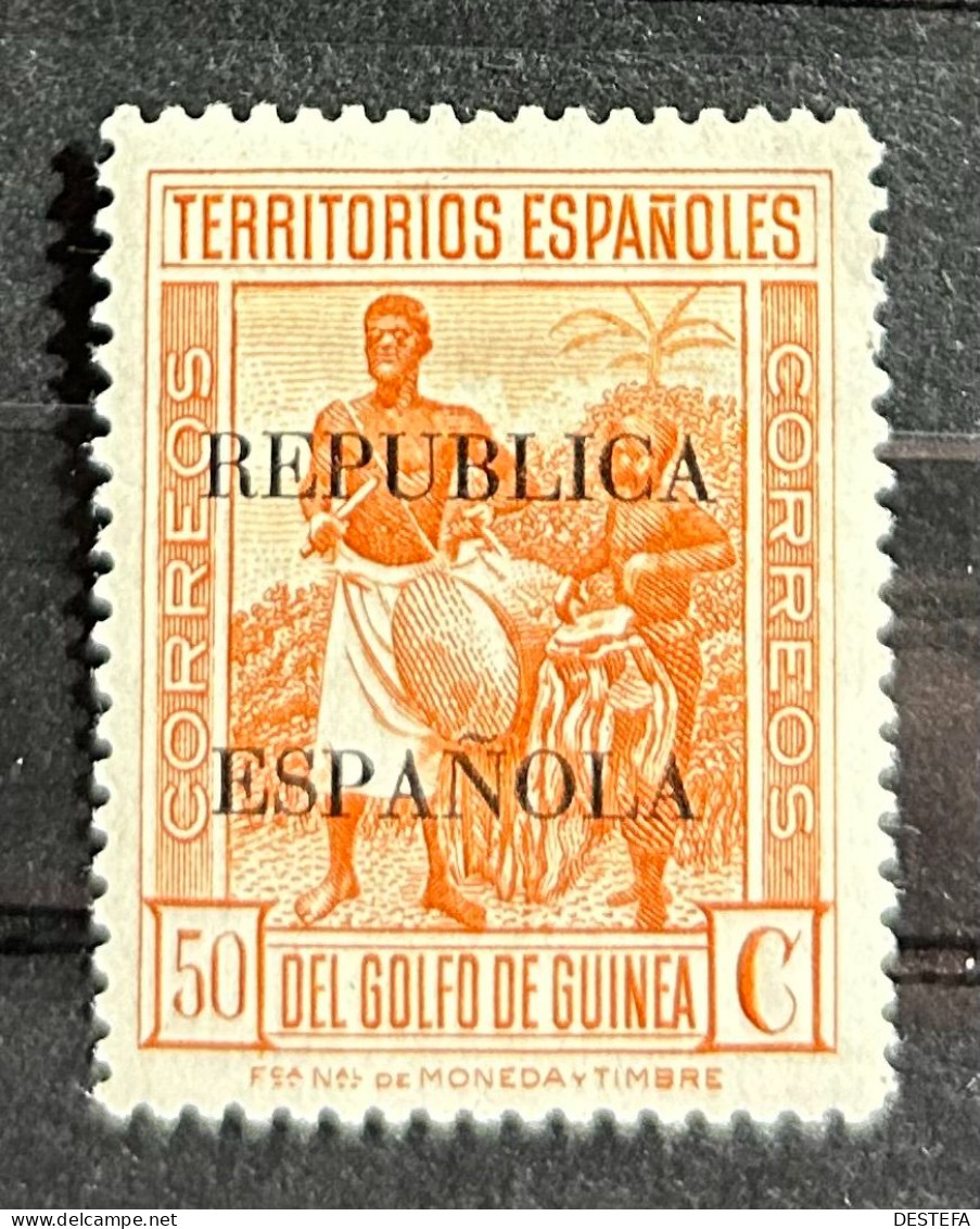 1931.- GUINEA ESPAÑOLA. Edifil 225. Nuevo Con Fijasellos * - Guinea Española