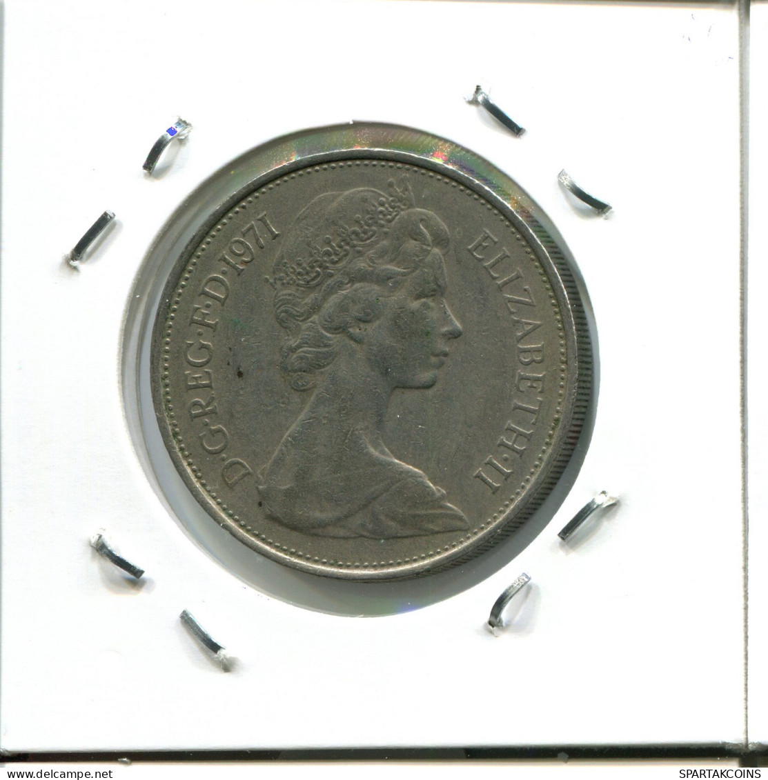 10 PENCE 1971 UK GRANDE-BRETAGNE GREAT BRITAIN Pièce #AX003.F - 10 Pence & 10 New Pence
