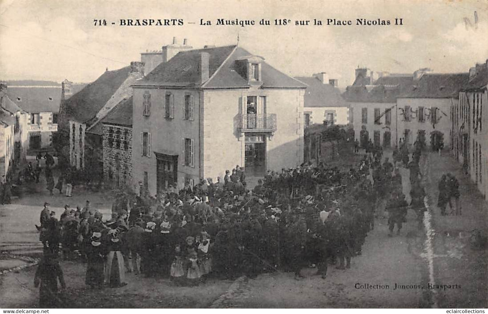 Brasparts          29       La Musique Du 118 ème  Place Nicolas II    (voir Scan) - Andere & Zonder Classificatie