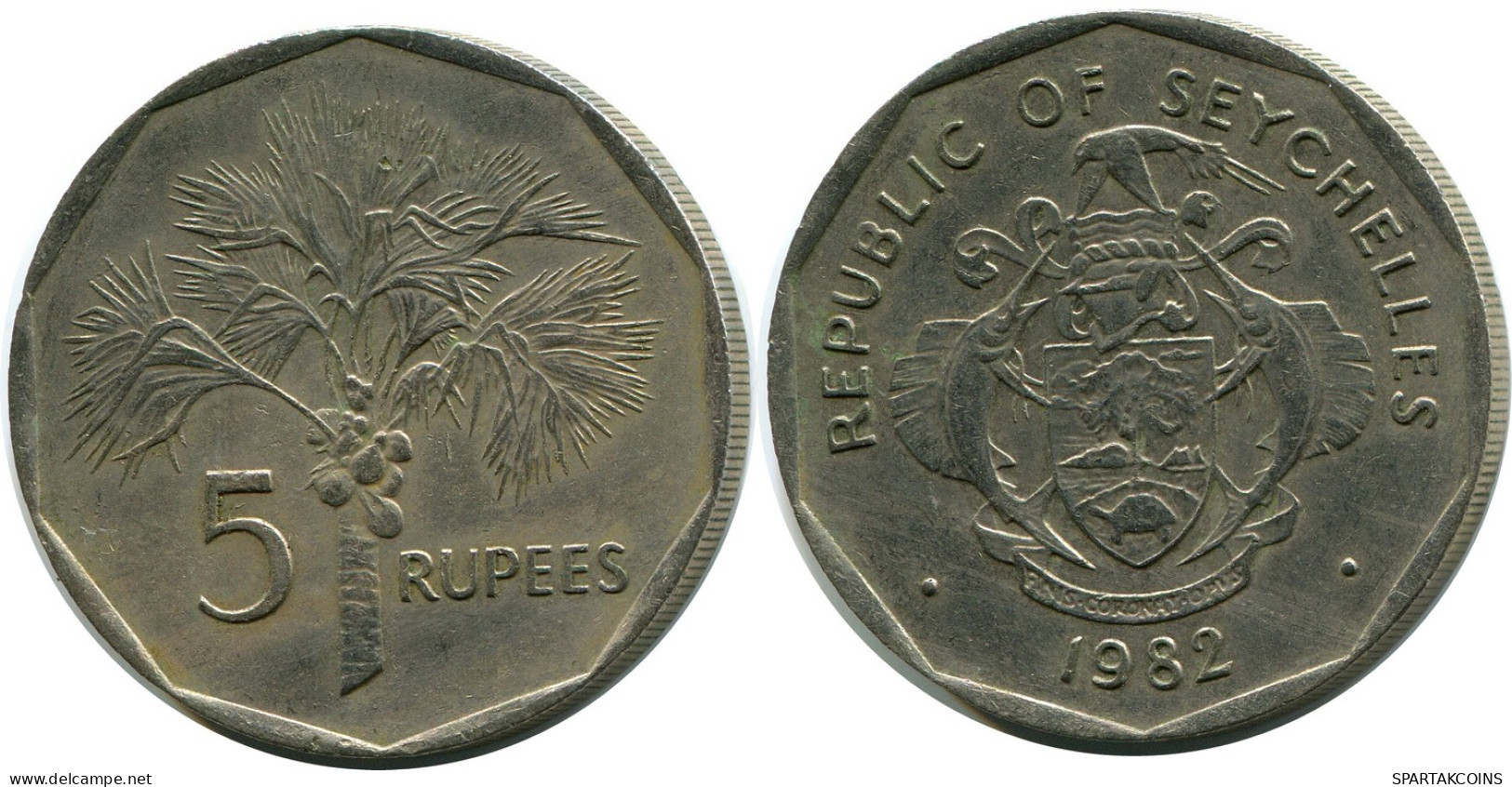 5 RUPEES 1982 SEYCHELLES Coin #AZ233.U - Seychelles