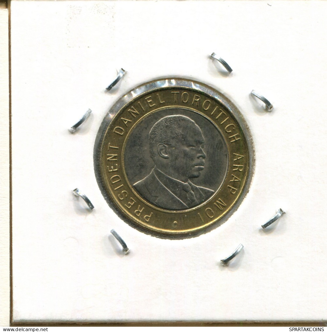 10 SHILLINGS 1997 KENYA BIMETALLIC Coin #AS336.U - Kenia