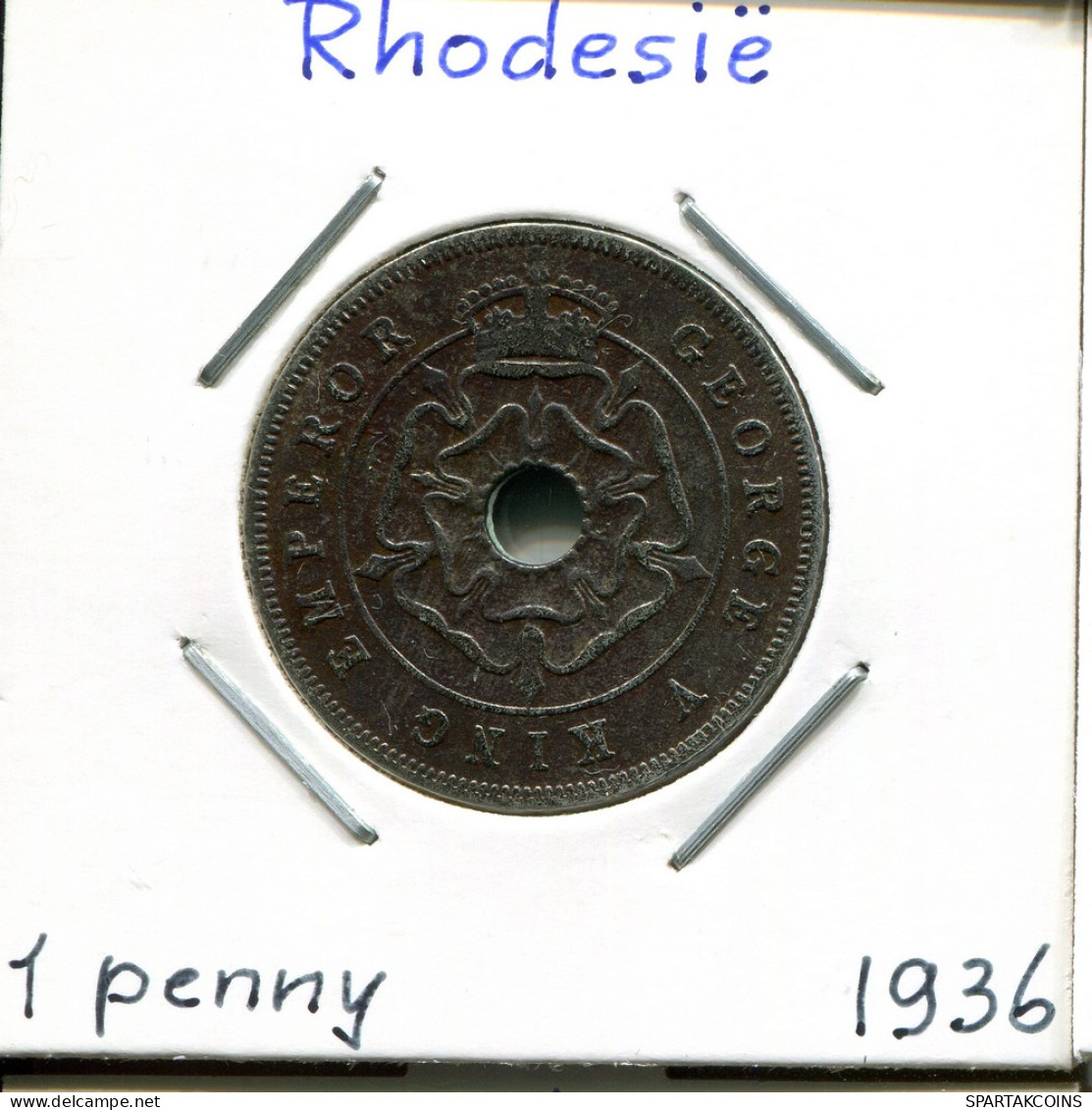 1 PENNY 1936 SOUTHERN RHODESIA ZIMBABWE Coin #AP616.2.U - Zimbabwe