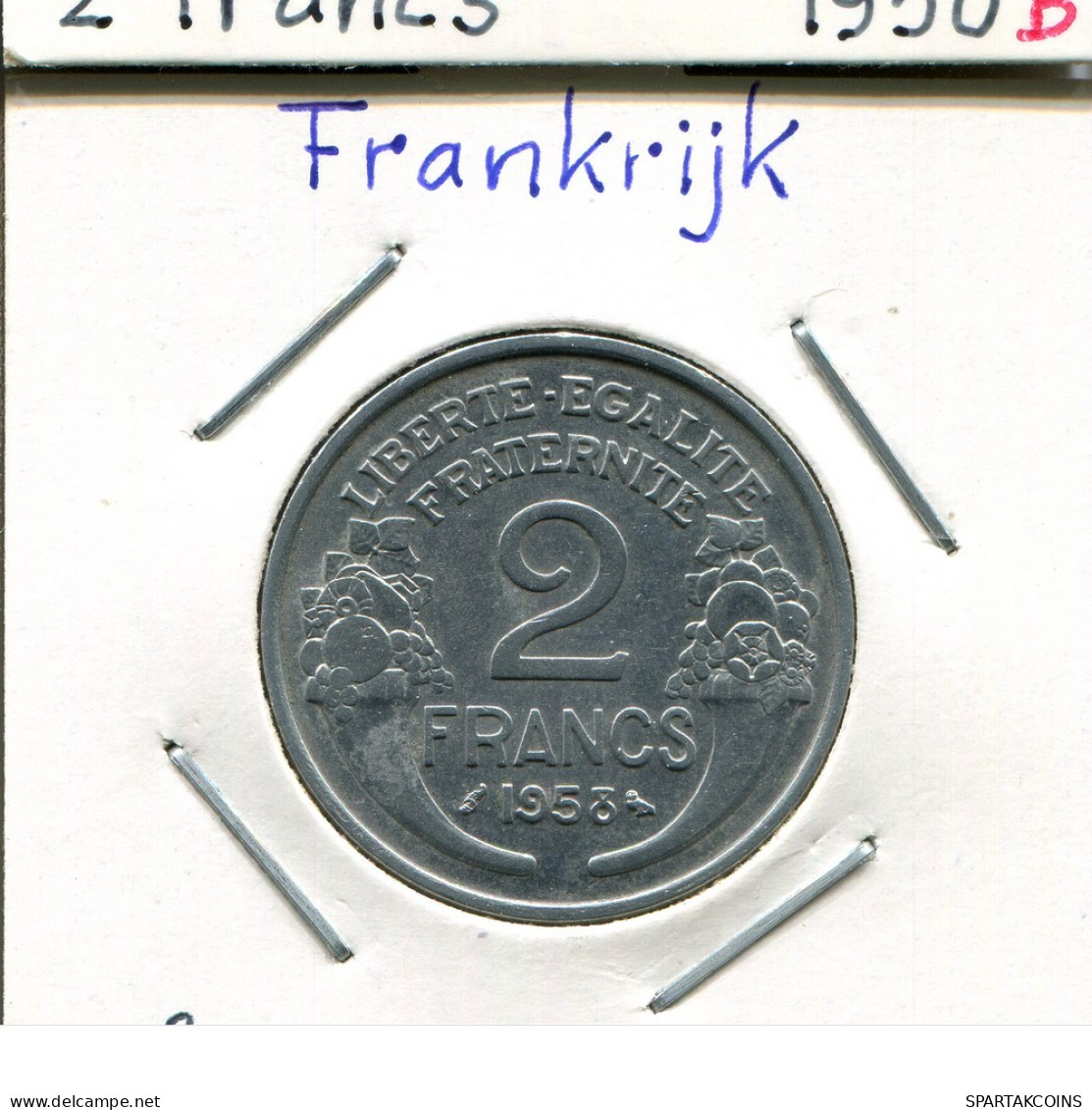 2 FRANCS 1958 FRANCE French Coin #AM353 - 2 Francs