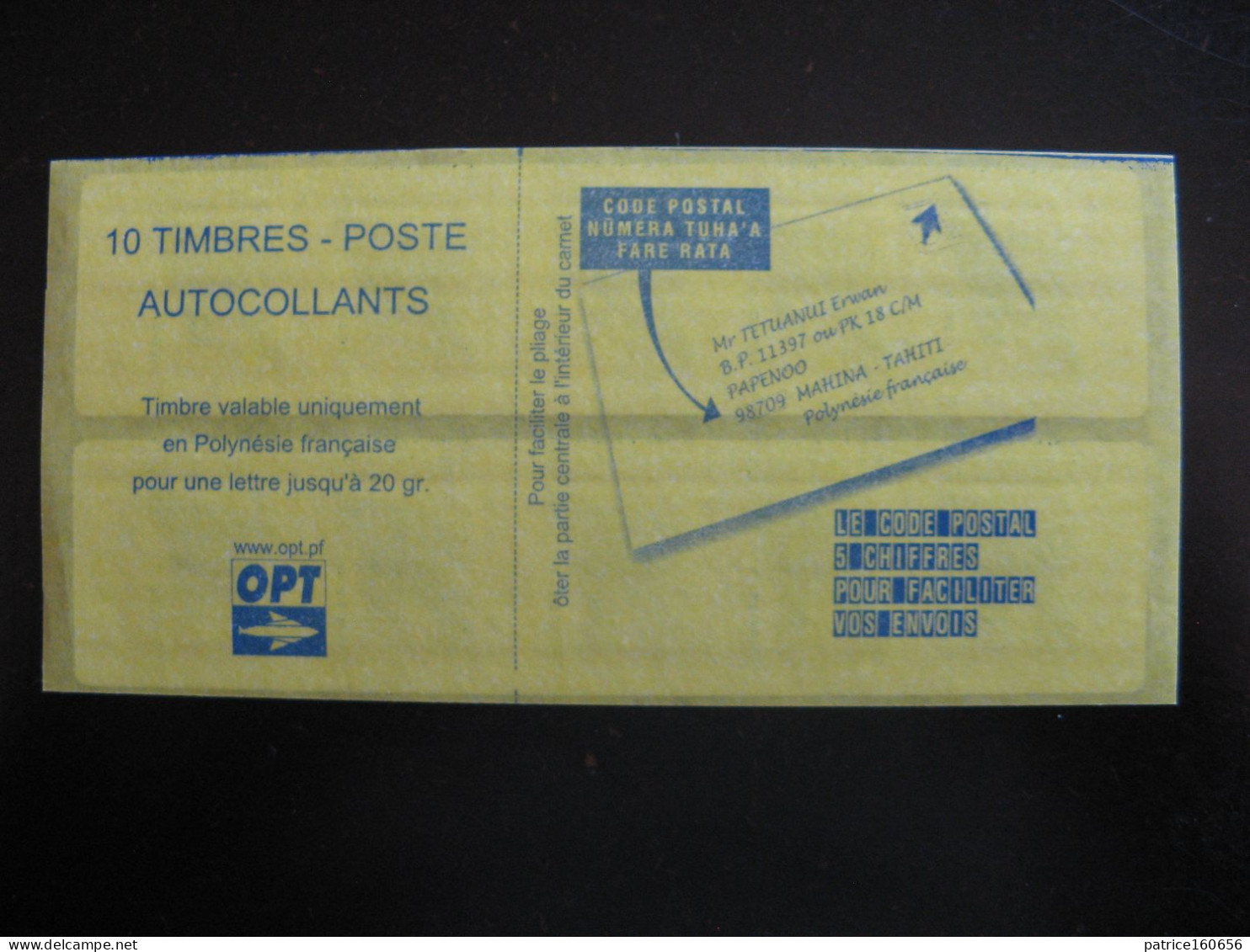 Polynésie: TB Carnet  N° C  736 Aa , Neuf XX. - Cuadernillos