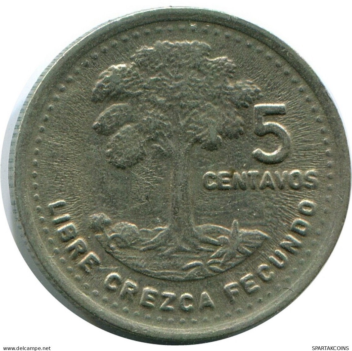 5 CENTAVOS 1991 GUATEMALA Coin #AR954.U - Guatemala