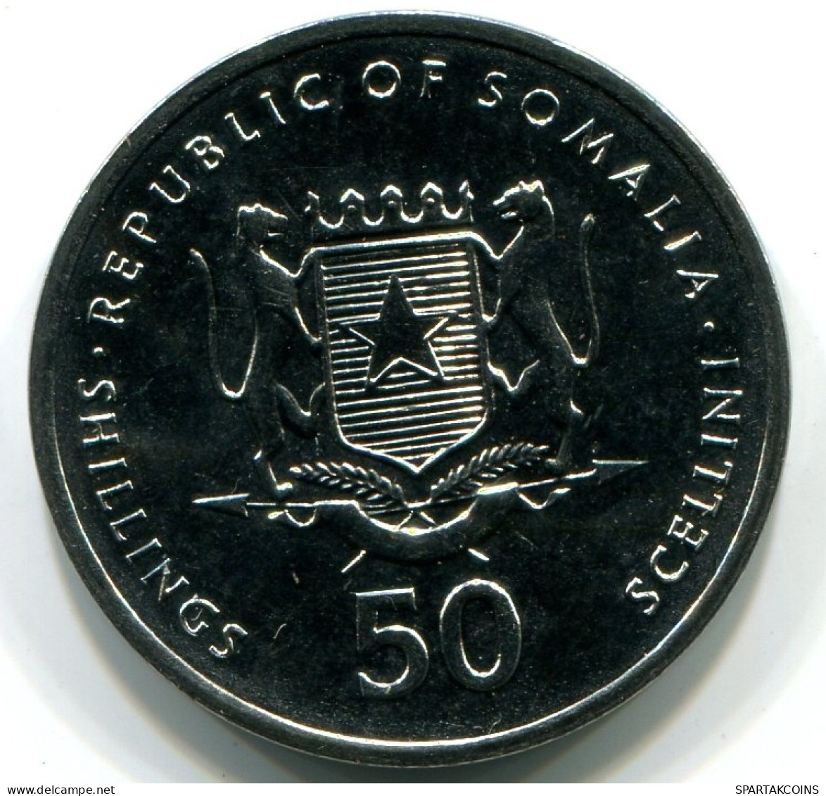 50 SHILLINGS 2002 SOMALIA UNC Münze MANDRILL #W11214.D - Somalia