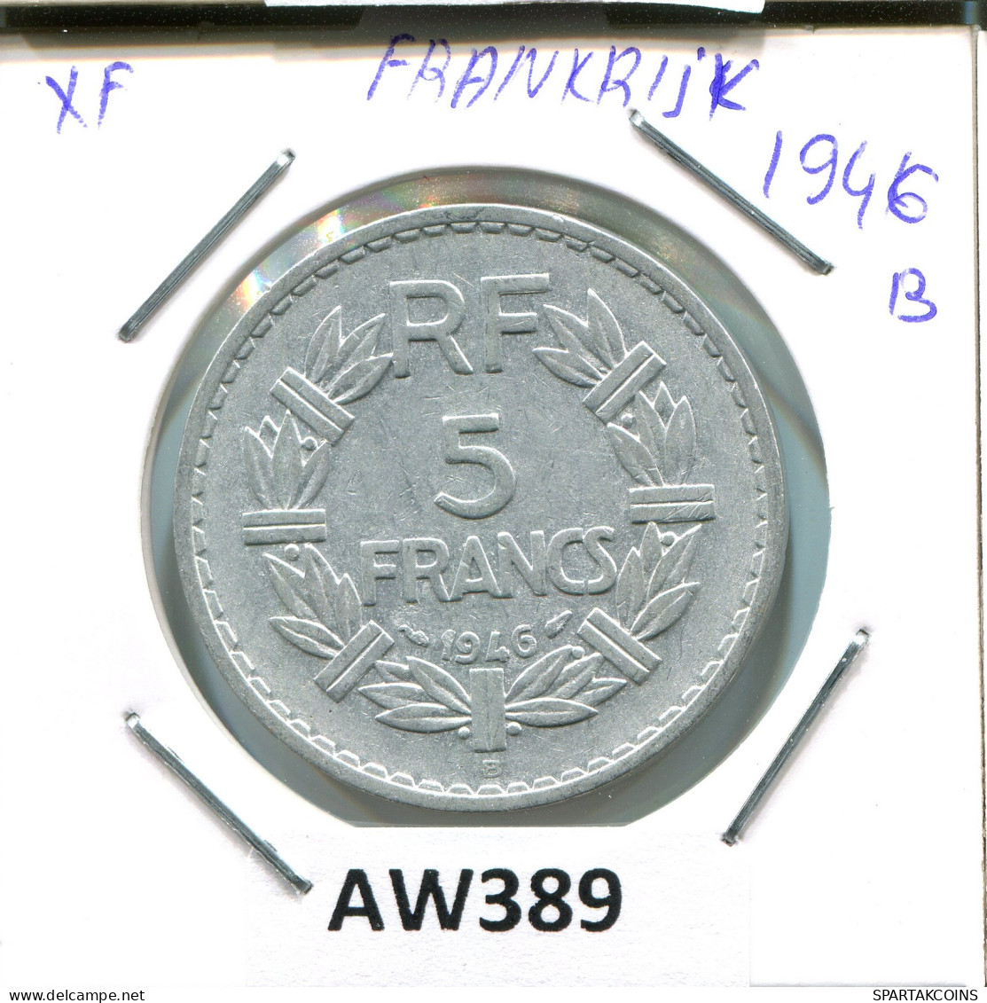 5 FRANCS 1946 FRANKREICH FRANCE Französisch Münze #AW389.D - 5 Francs