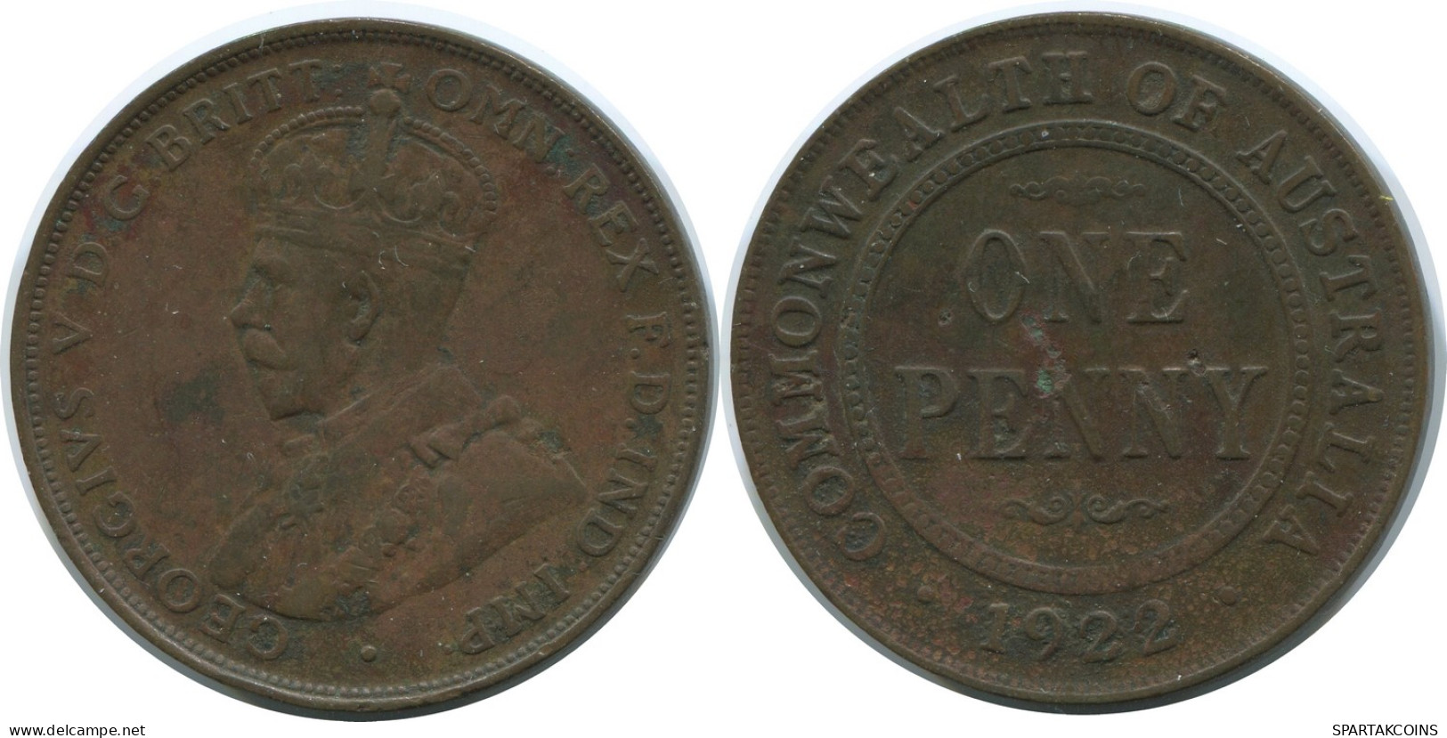 1 PENNI 1932 AUSTRALIEN AUSTRALIA Münze #AE782.16.D - Penny