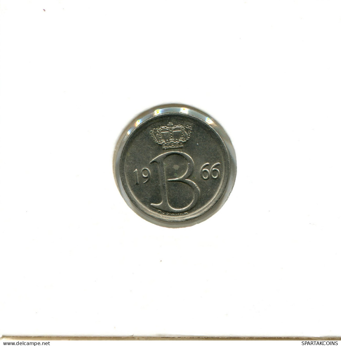 25 CENTIMES 1966 Französisch Text BELGIEN BELGIUM Münze #AX407.D - 25 Cents