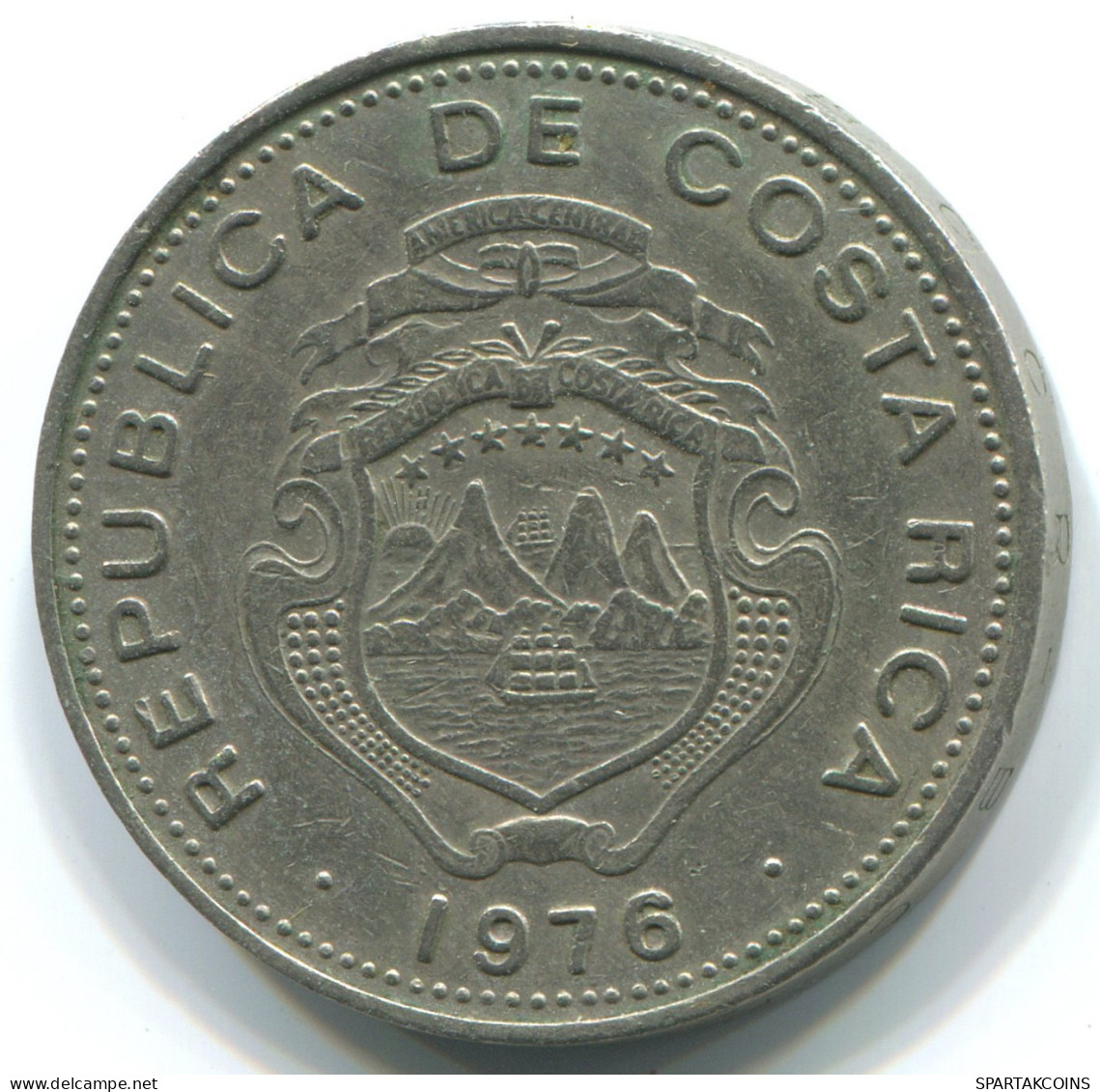 50 CENTIMOS 1976 COSTA RICA Münze #WW1170.D - Costa Rica