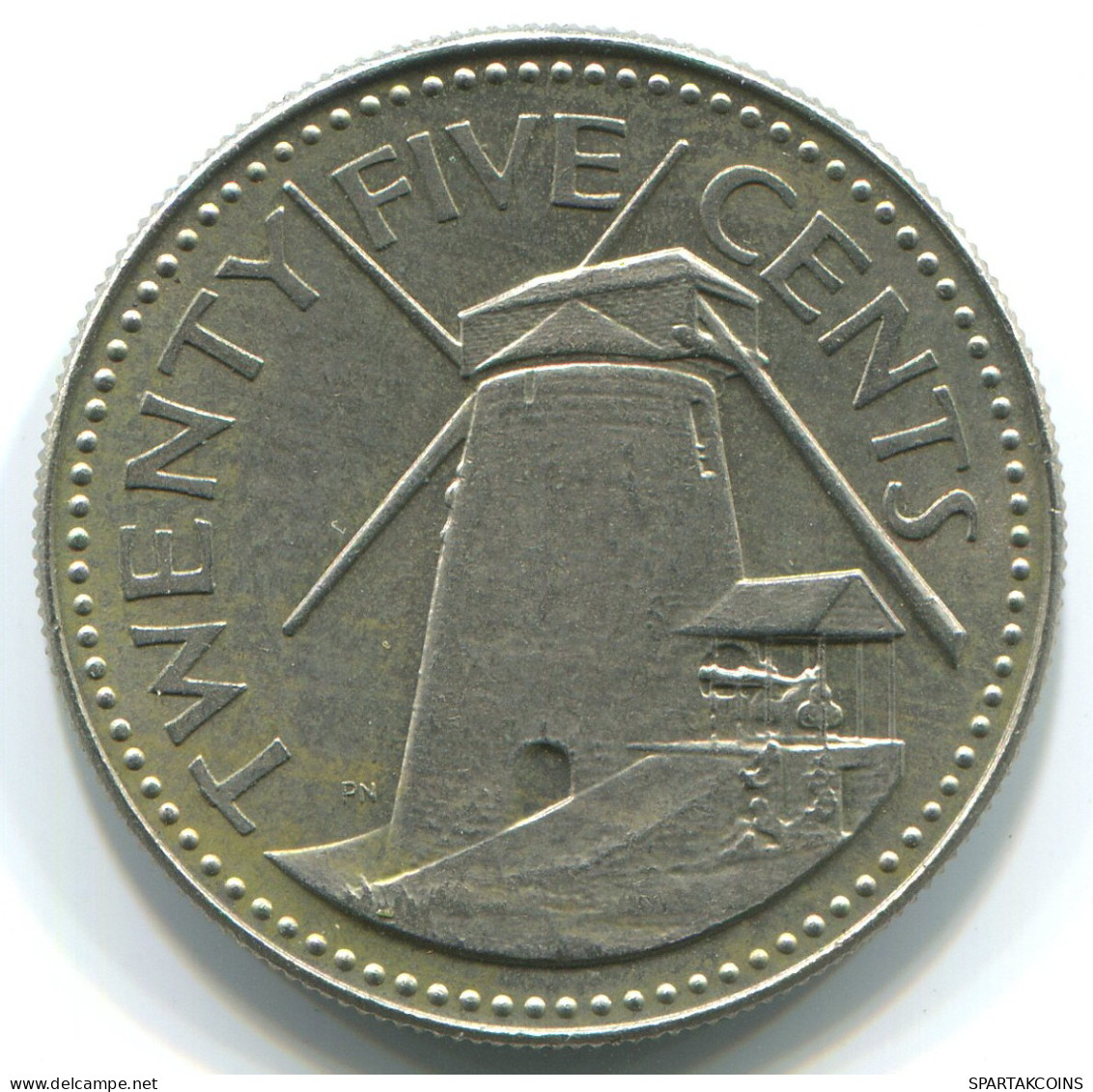 25 CENTS 1980 BARBADOS Münze #WW1161.D - Barbados