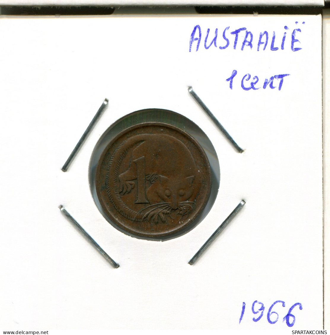 1 CENT 1966 AUSTRALIEN AUSTRALIA Münze #AR285.D - Cent