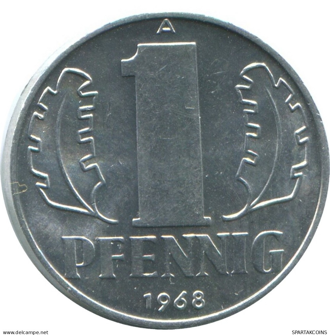 1 PFENNIG 1968 A DDR EAST DEUTSCHLAND Münze GERMANY #AE061.D - 1 Pfennig