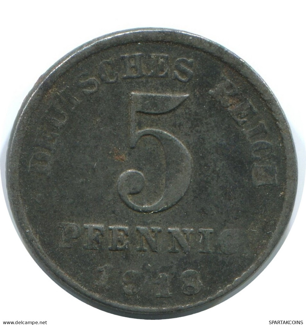 5 PFENNIG 1918 D DEUTSCHLAND Münze GERMANY #AE306.D - 5 Rentenpfennig & 5 Reichspfennig