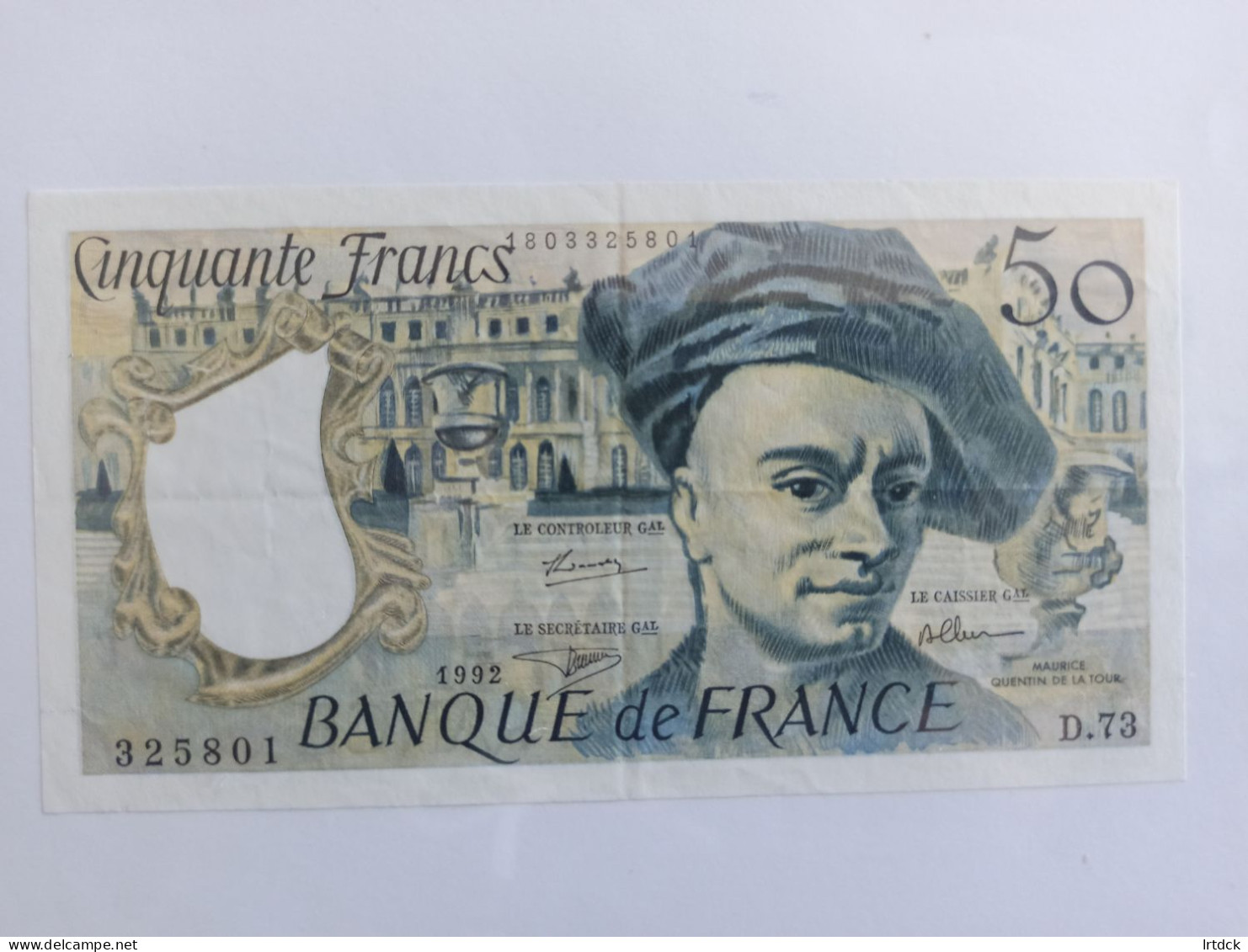 50 Francs 1992 - 50 F 1976-1992 ''Quentin De La Tour''