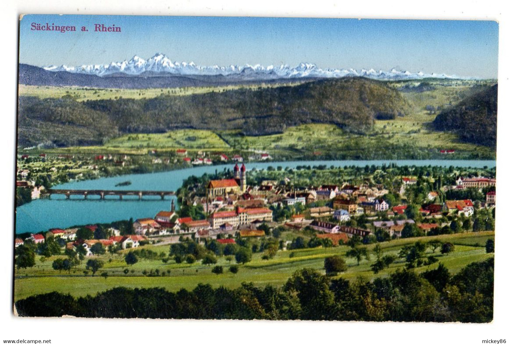 Allemagne  --BAD SAECKINGEN A Rhein--Vue Générale ...carte  Colorisée.... - Bad Saeckingen