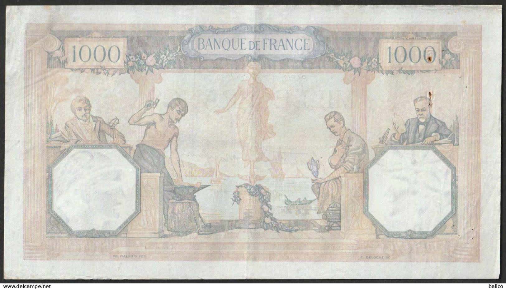 Billet 1000 Francs - Type Ceres Et Mercure - 2 Février 1939 - K.6446  089 - 1 000 F 1927-1940 ''Cérès E Mercure''