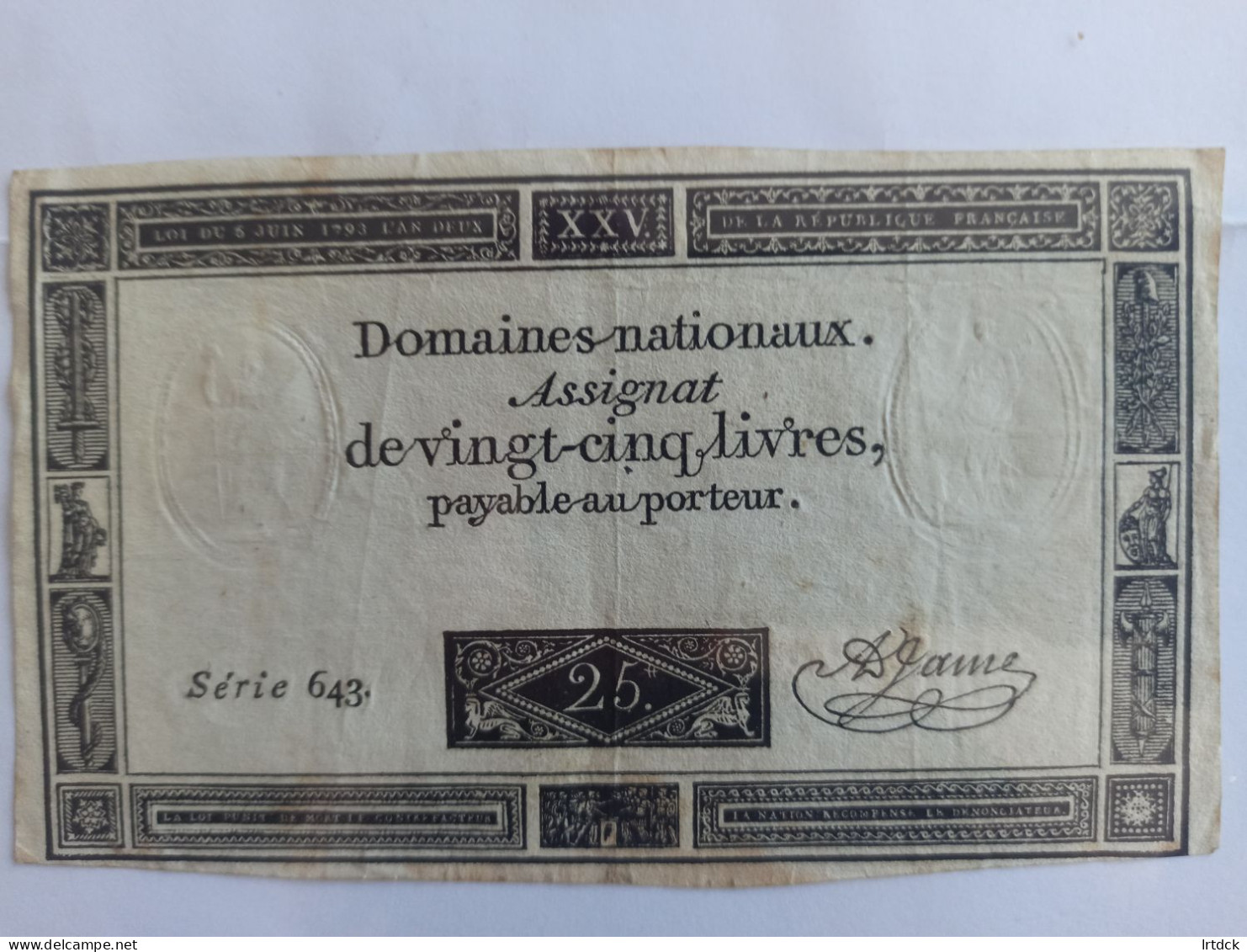 25 Livres - Assignats