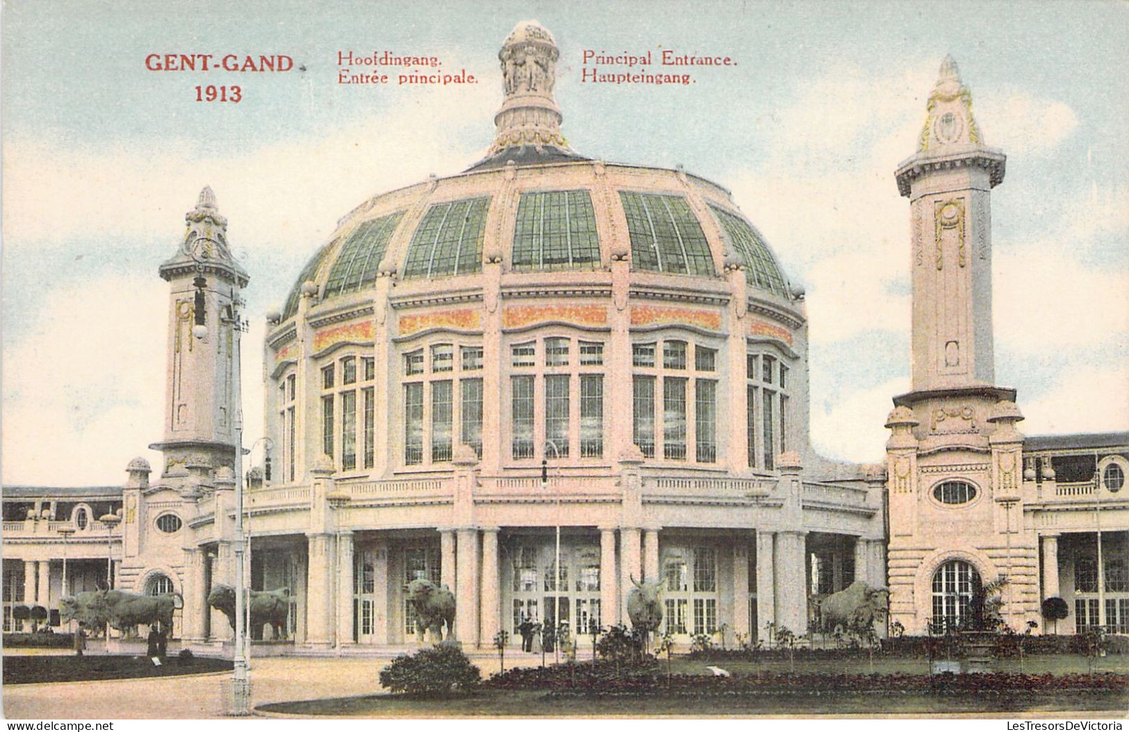 BELGIQUE - Gand - Entrée Principale - Carte Postale Ancienne - Gent
