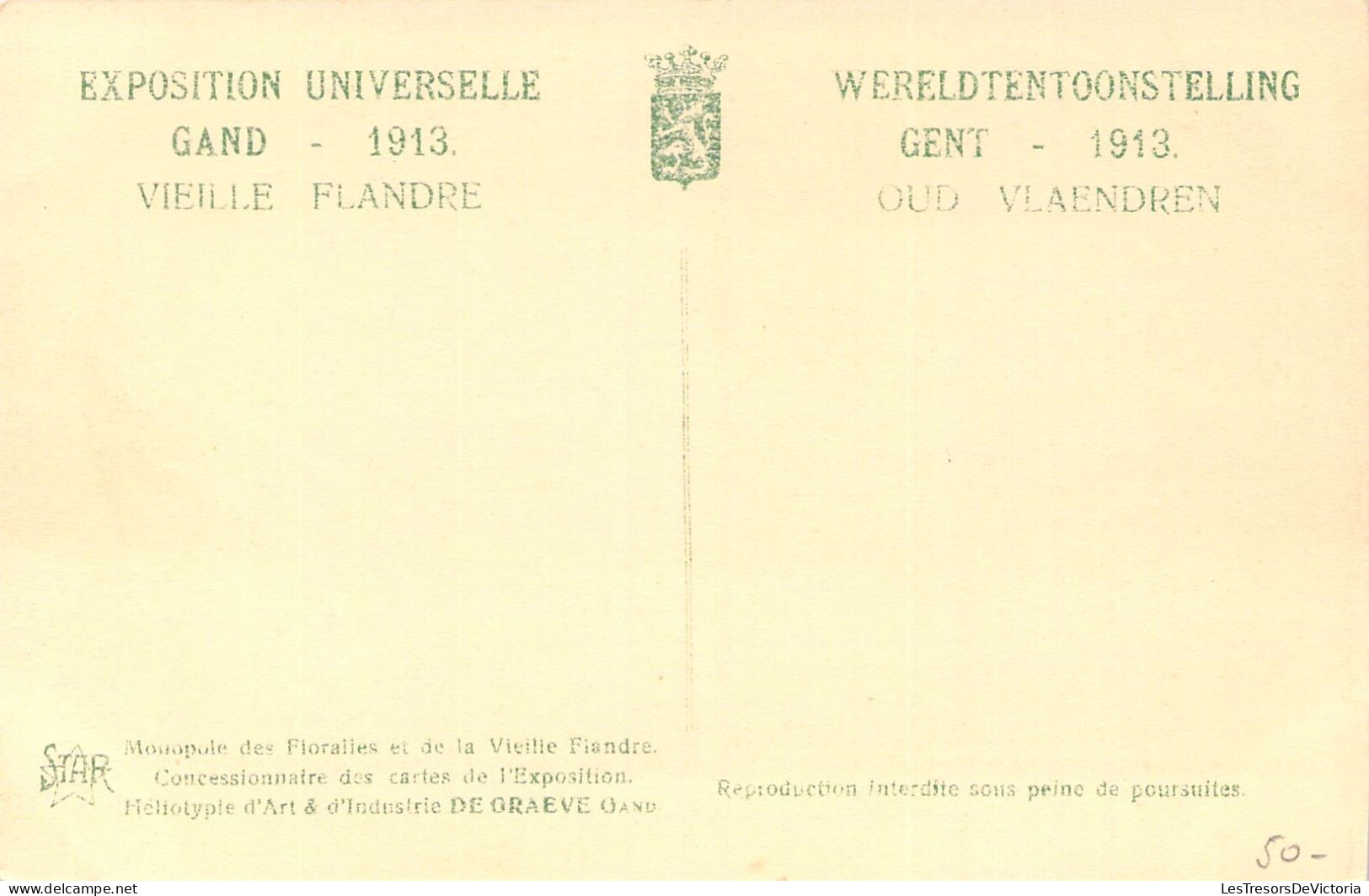 BELGIQUE - Vieille Flandre - Le Quai Du Comte D'Egmont  - Oud Vlaendren - Carte Postale Ancienne - Sonstige & Ohne Zuordnung