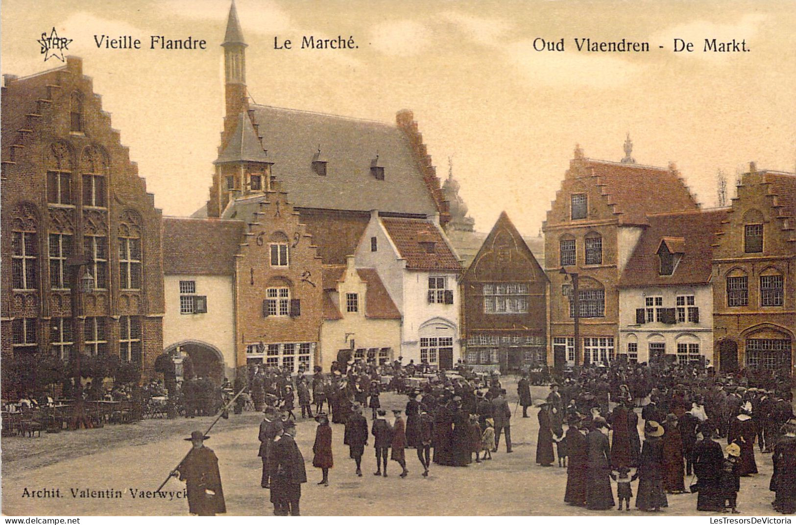 BELGIQUE - Vieille Flandre - Le Marché - Oud Vlaendren - Carte Postale Ancienne - Sonstige & Ohne Zuordnung