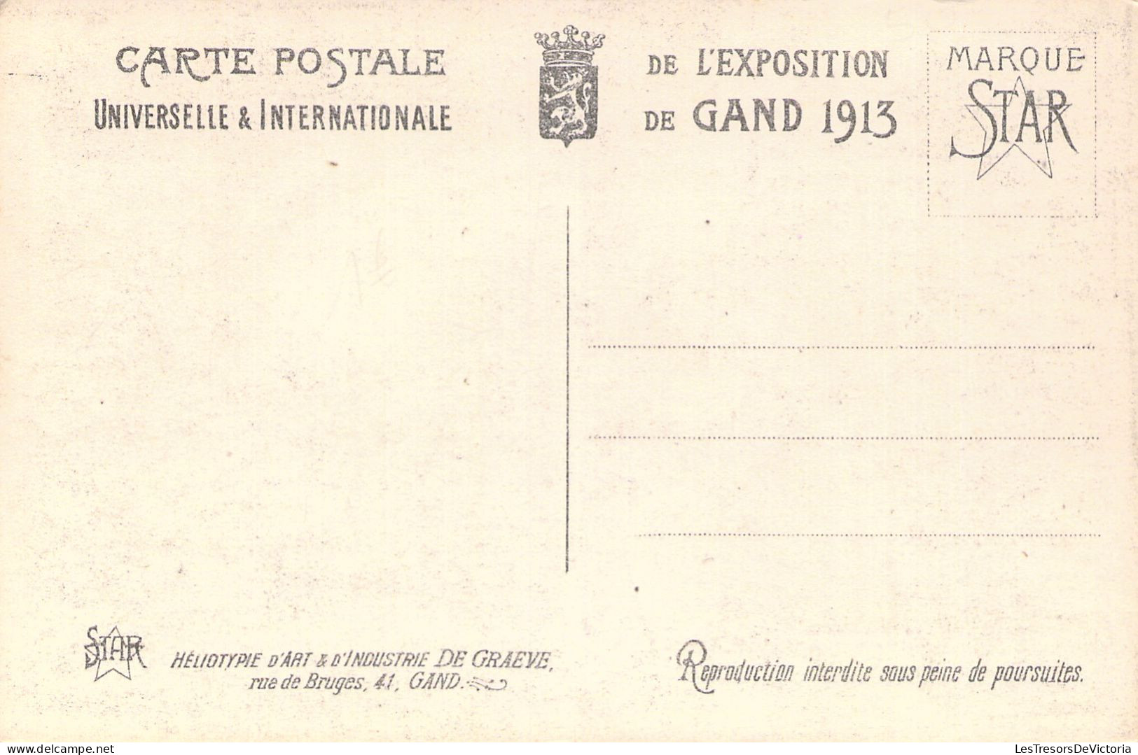 BELGIQUE - GENT - Exposition Universelle 1913 - Le Palais Du Canada - Carte Postale Ancienne - Gent