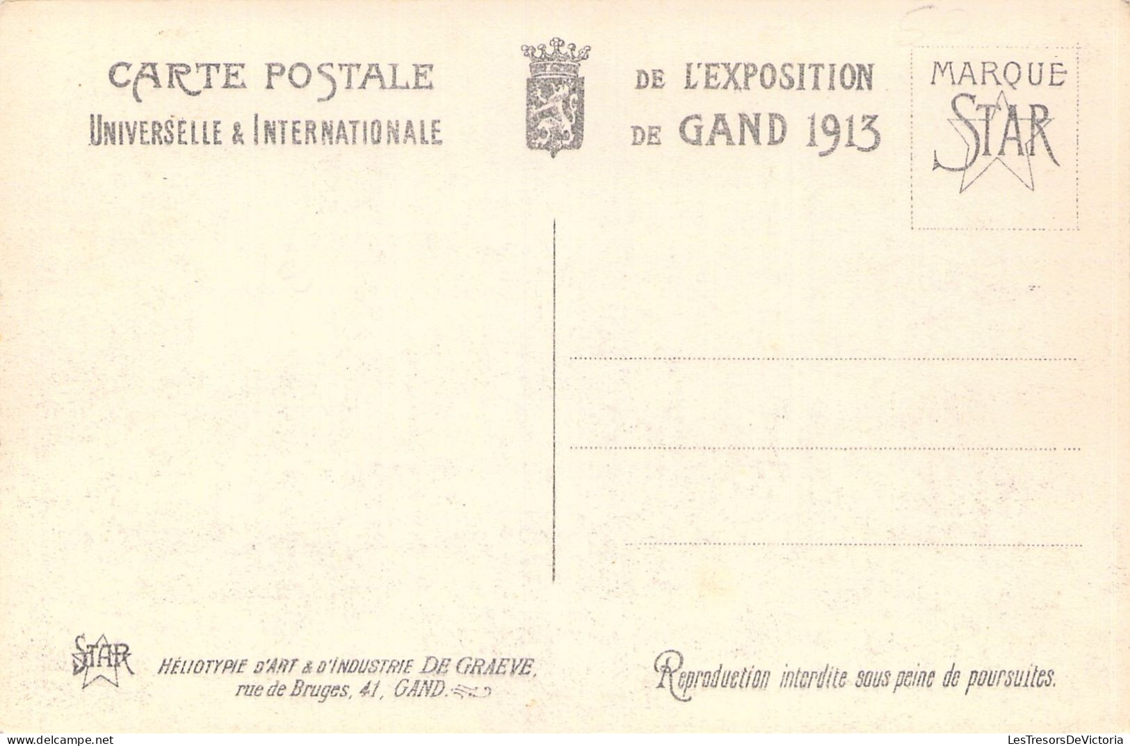 BELGIQUE - GENT - Exposition Universelle 1913 - Le Palais Du Canada - Les Diaramas - Carte Postale Ancienne - Gent