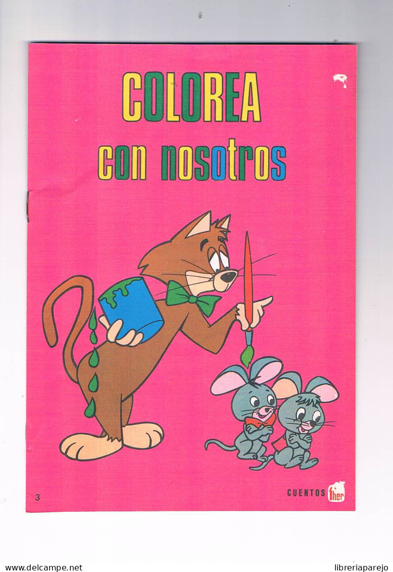 CUADERNO COLOREA CON NOSOTROS NUMERO 3 FHER NUEVO SIN RELLENAR 1973 ** - Libri Bambini E Ragazzi