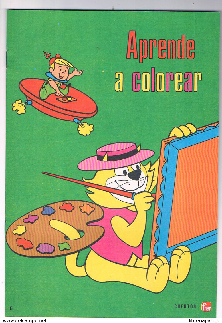 CUADERNO APRENDE A COLOREAR CUENTOS FHER NUMERO 5 NUEVO SIN RELLENAR 1972 ** - Children's