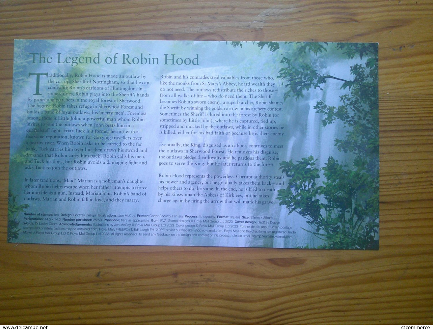 FDC The Legend Of Robin Hood Robin Hood Meets Little John, Robin Hood Rencontre Little John - 2021-... Decimal Issues