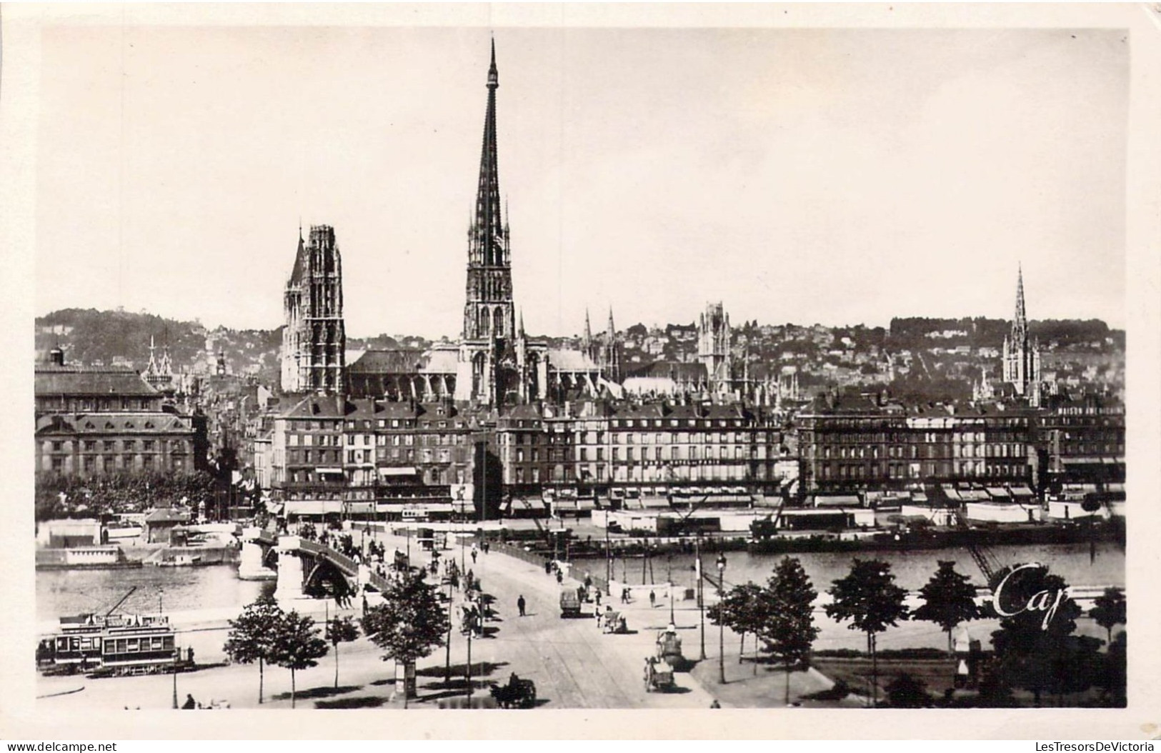 FRANCE - 76 - Rouen - La Place Carnot Et La Cathédrale - Carte Postale Ancienne - Rouen