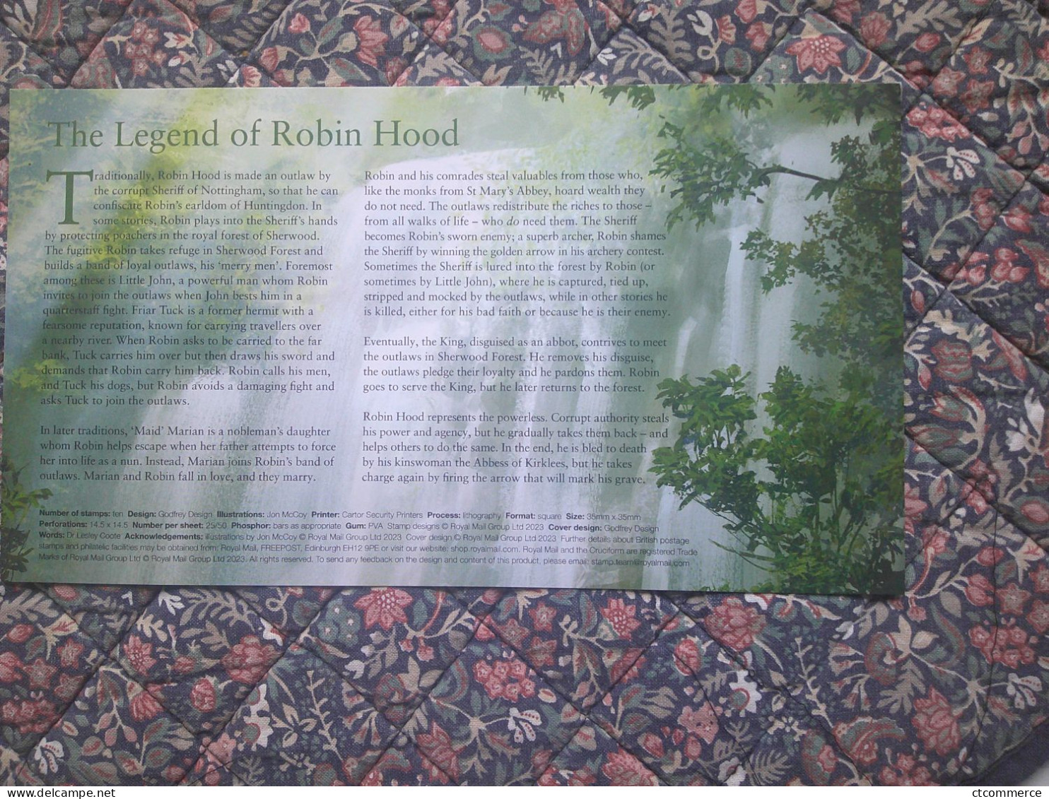 FDC The Legend Of Robin Hood ,Robin Hood Is Declared An Outlaw, Robin Des Bois Est Déclaré Hors-la-loi - 2021-... Decimal Issues