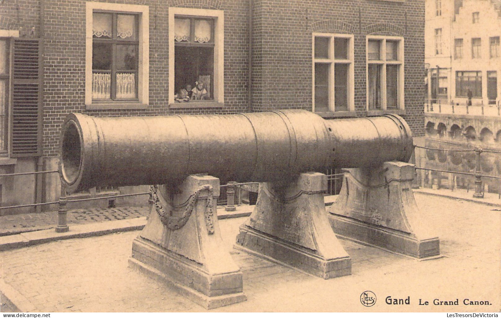 BELGIQUE - GAND - Le Grand Conon - Enfants à La Fenêtre - Carte Postale Ancienne - Gent