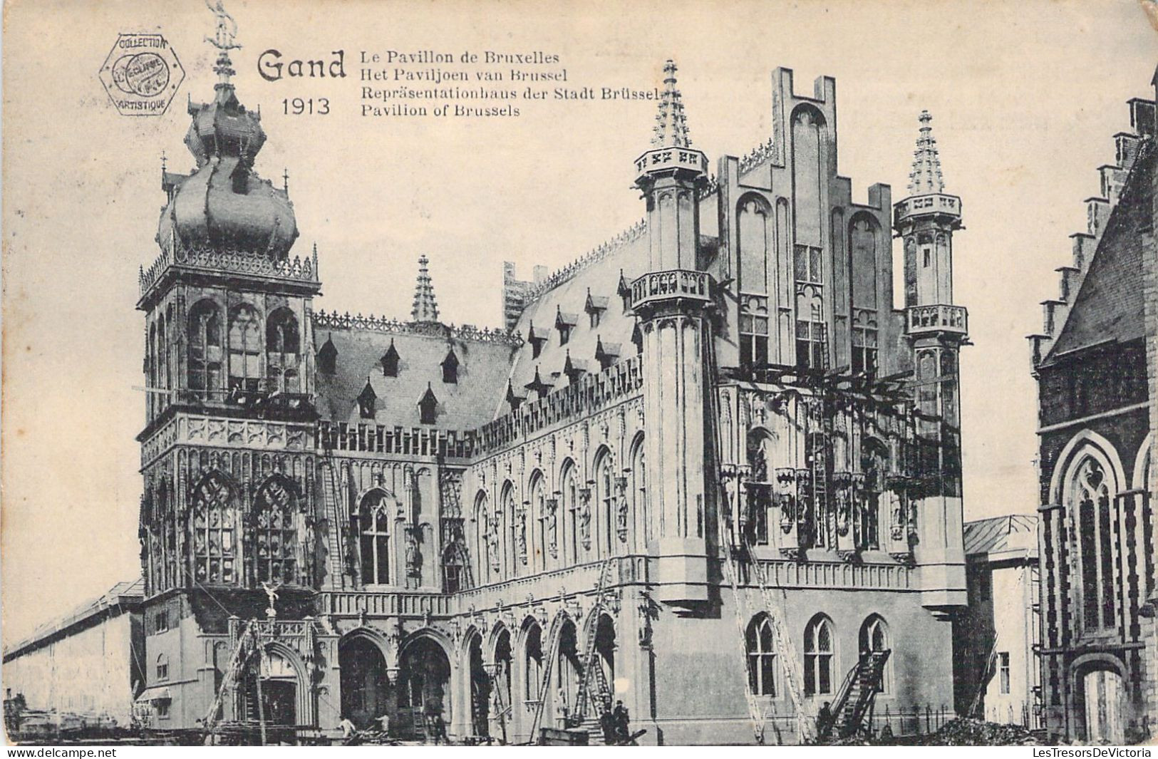 BELGIQUE - GAND - 1913 - Le Pavillon De Bruxelles - Carte Postale Ancienne - Gent