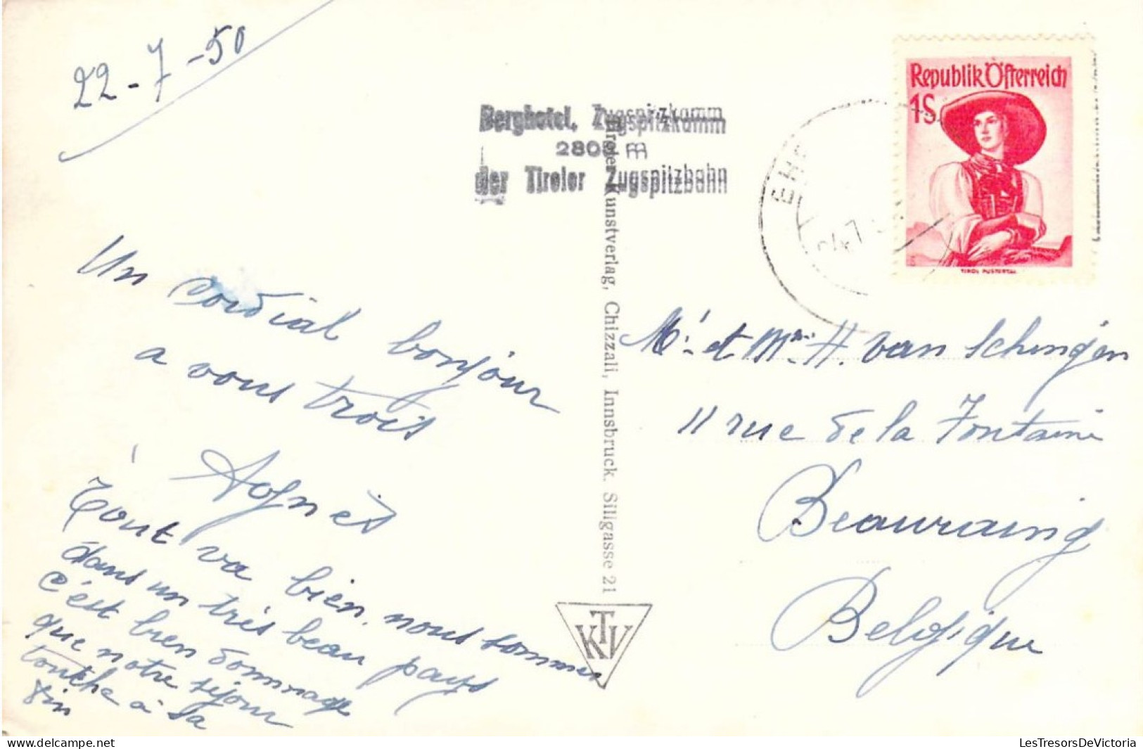 AUTRICHE - Osterreichische Zugspitzbahn - Ehrwald - Tirol - Carte Postale Ancienne - Ehrwald