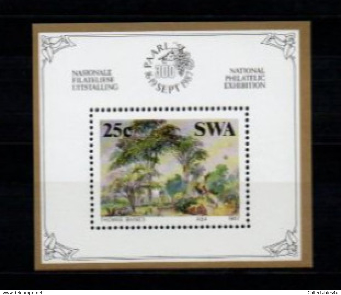 1985 SWA South West Africa MNH Thematics Historic South West Africa Miniture Sheet (SB4-038) - Unused Stamps