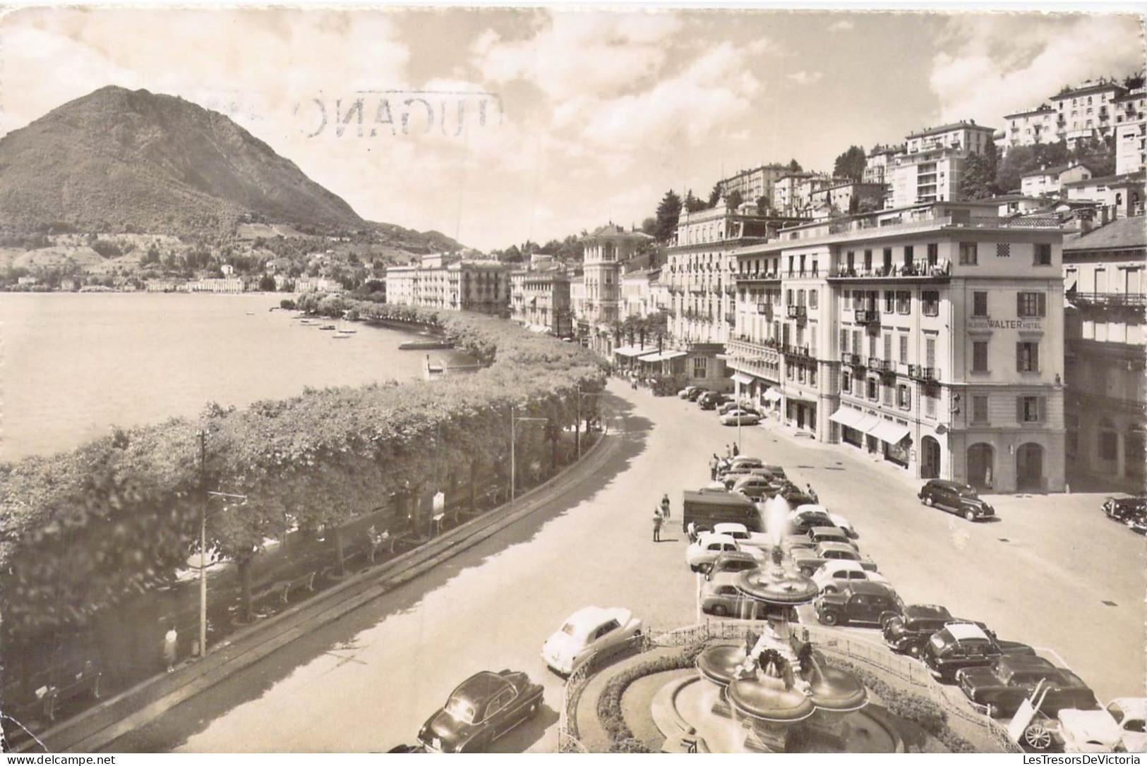 SUISSE - Lugano - Lungolago E Monte S. Salvatore - Carte Postale Ancienne - Lugano