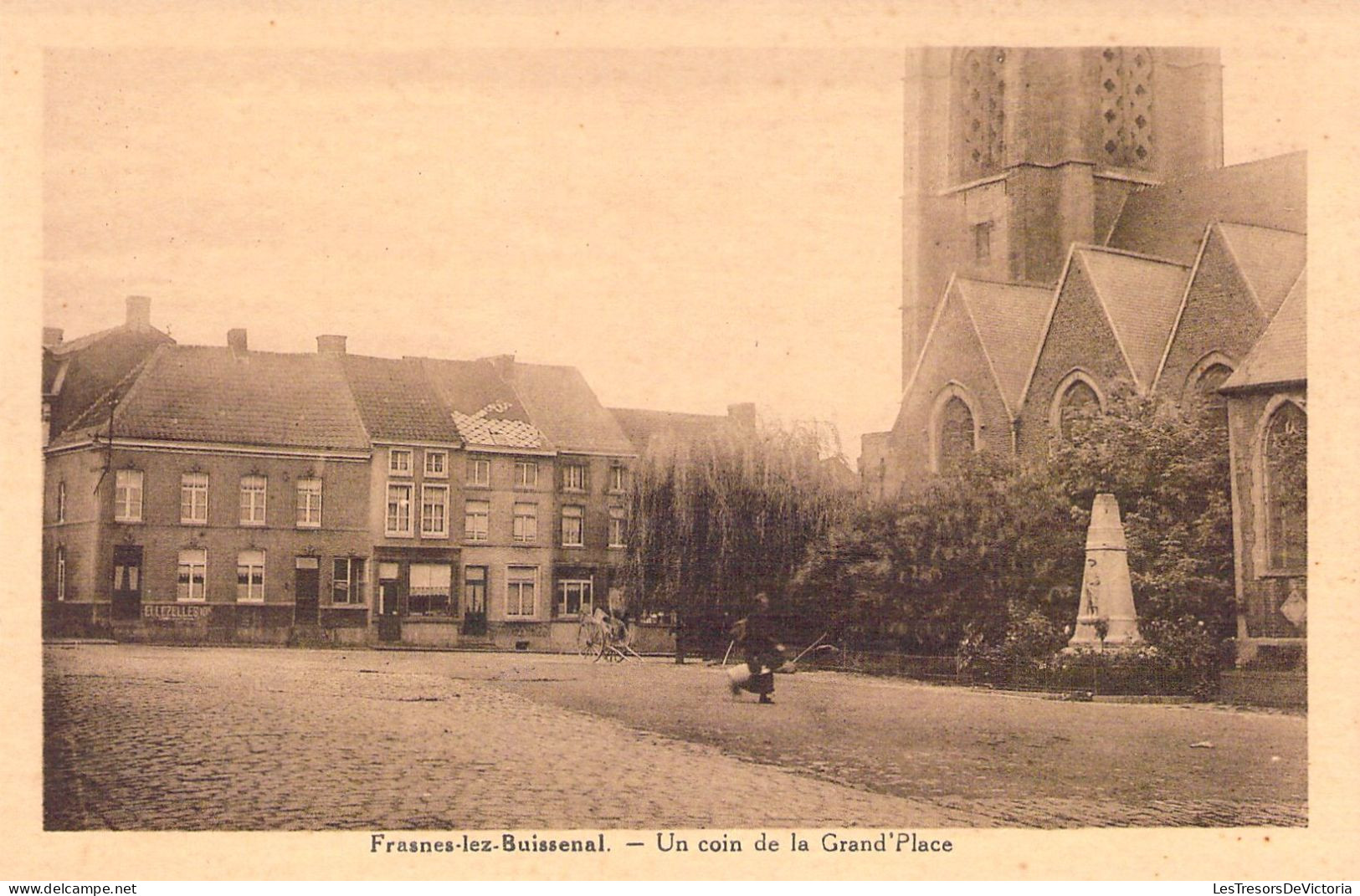 BELGIQUE - FRASNES LEZ BUISSENAL - Un Coin De La Grand'Place - Carte Postale Ancienne - Frasnes-lez-Anvaing