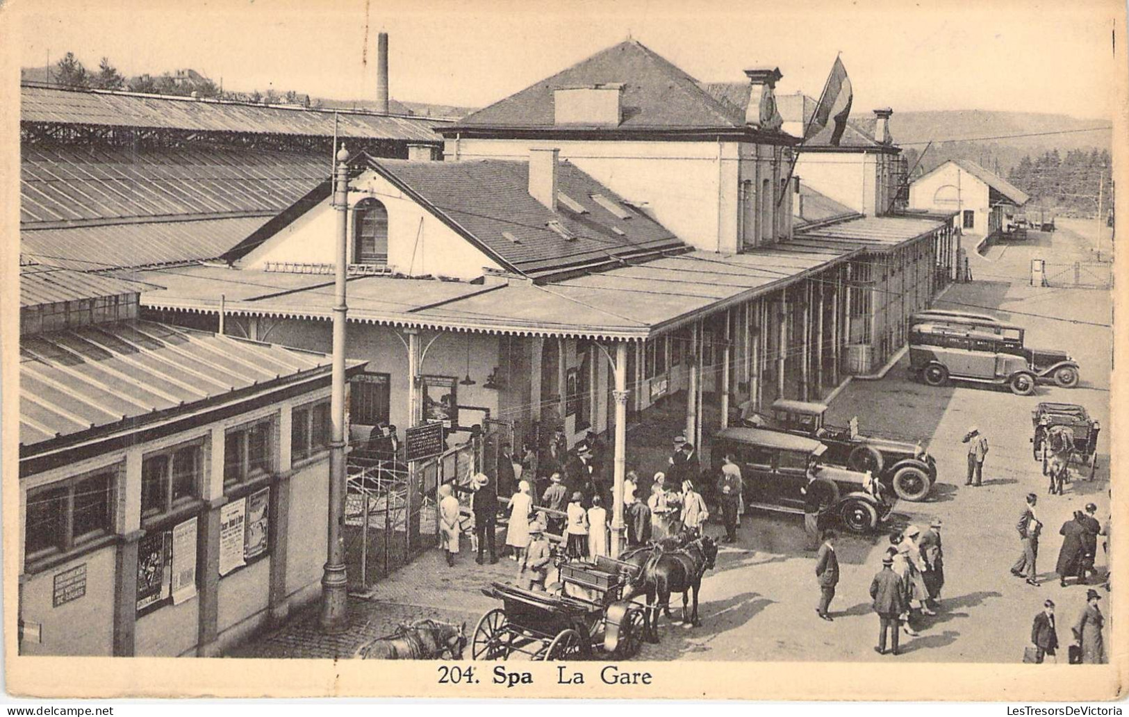 BELGIQUE - SPA - La Gare - Carte Postale Ancienne - Spa