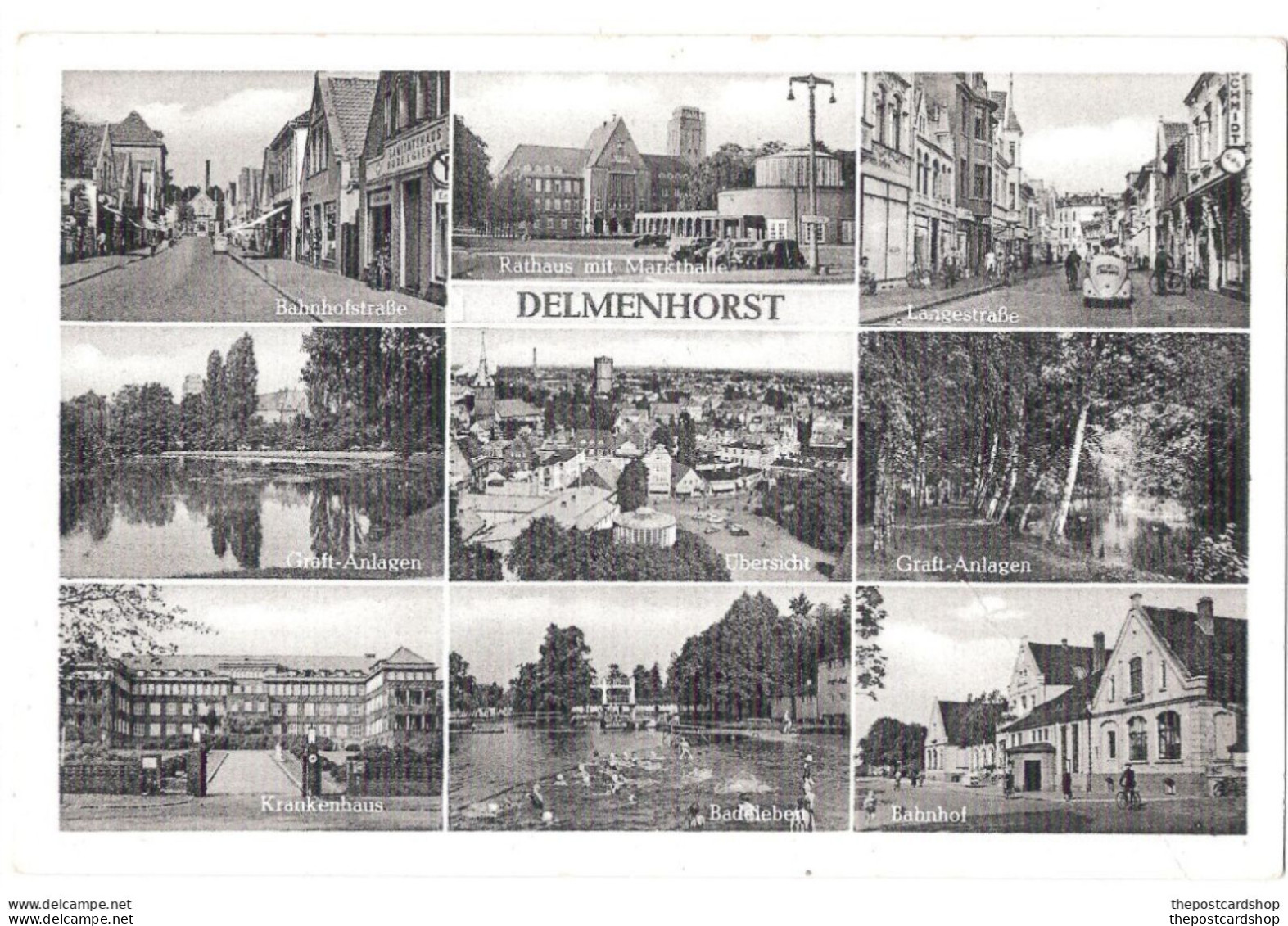 Delmenhorst In Niedersachsen MULTIVIEW OLD POSTCARD Unused - Delmenhorst