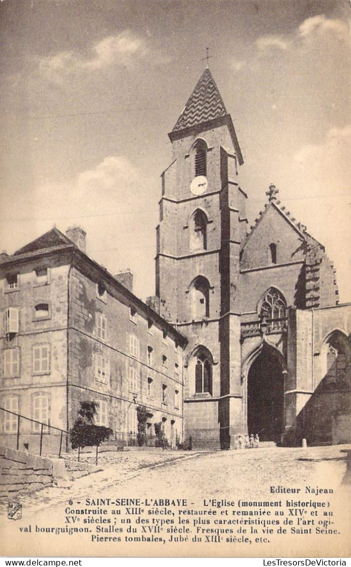 FRANCE - 21 - Saint-Seine-sur-L 'Abbaye - L'Eglise - Construit Au XIIIe Siècle - Carte Postale Ancienne - Sonstige & Ohne Zuordnung