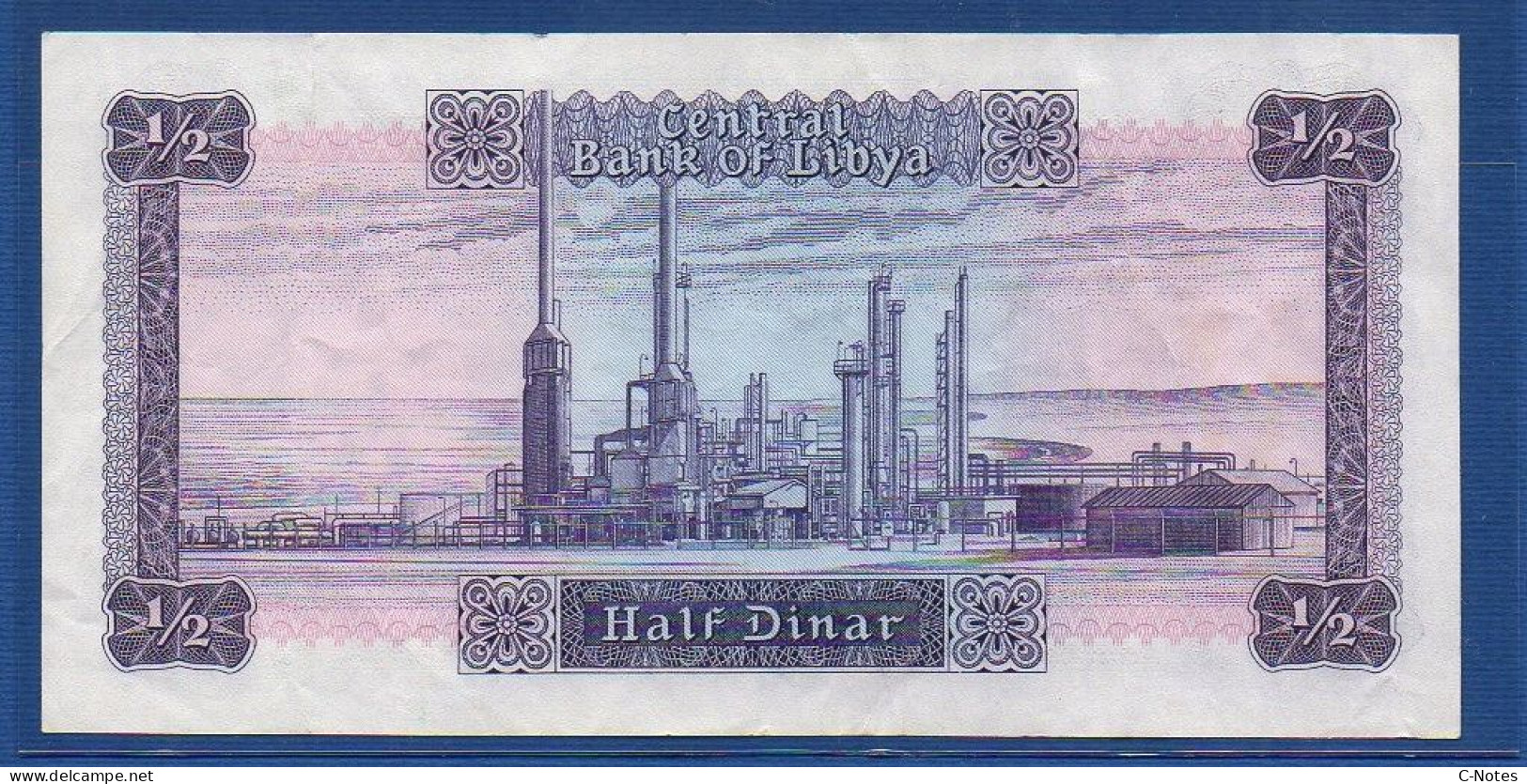 LIBYA - P.34b – 1/2 Pound 1972 VF+, S/n I D/18 240044 - Libyen