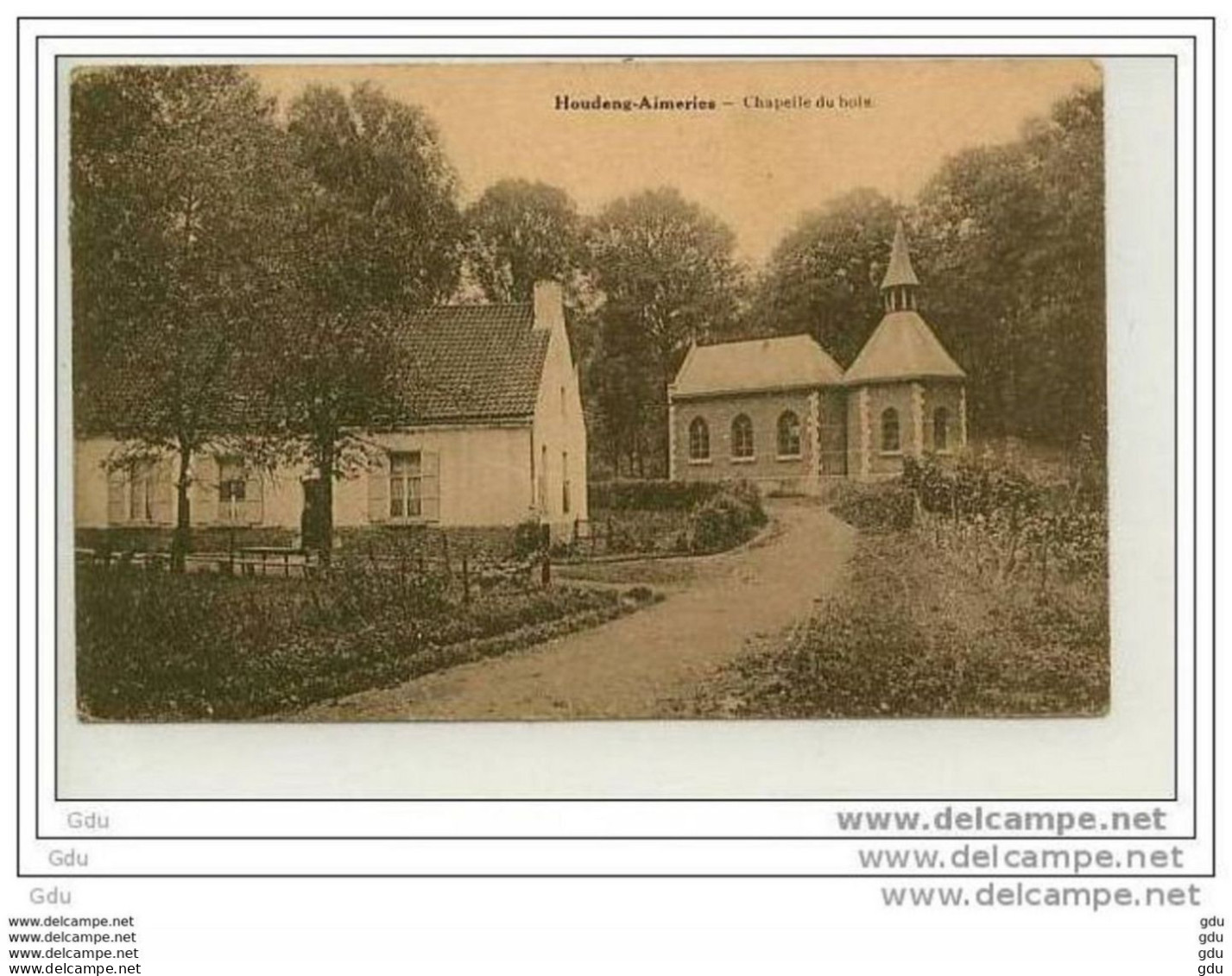 Houdeng-Aimeries - Chapelle Du Bois - Voyagé 1938 - Obl. Touristique - La Louvière